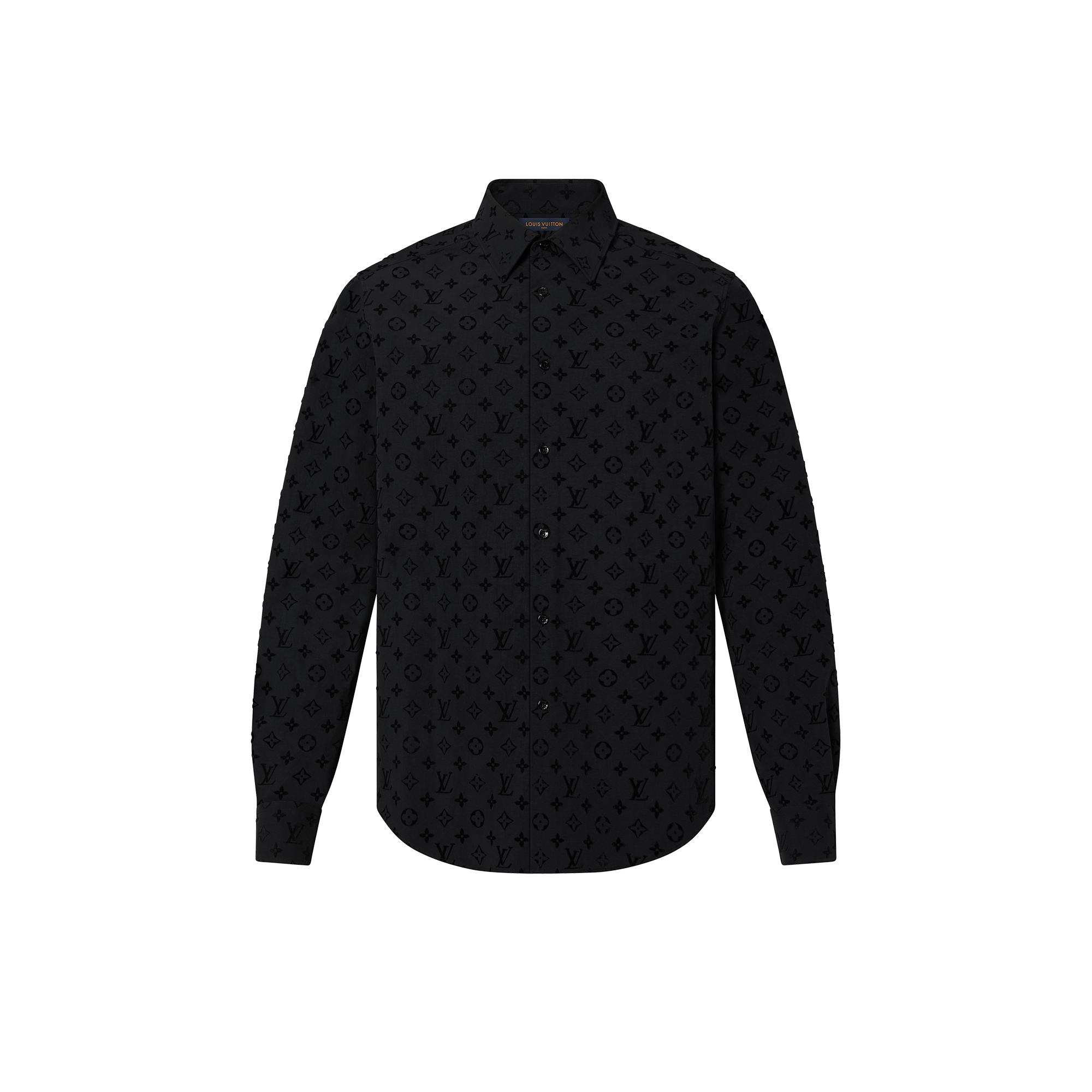 louis vuitton flocked monogram classic shirt