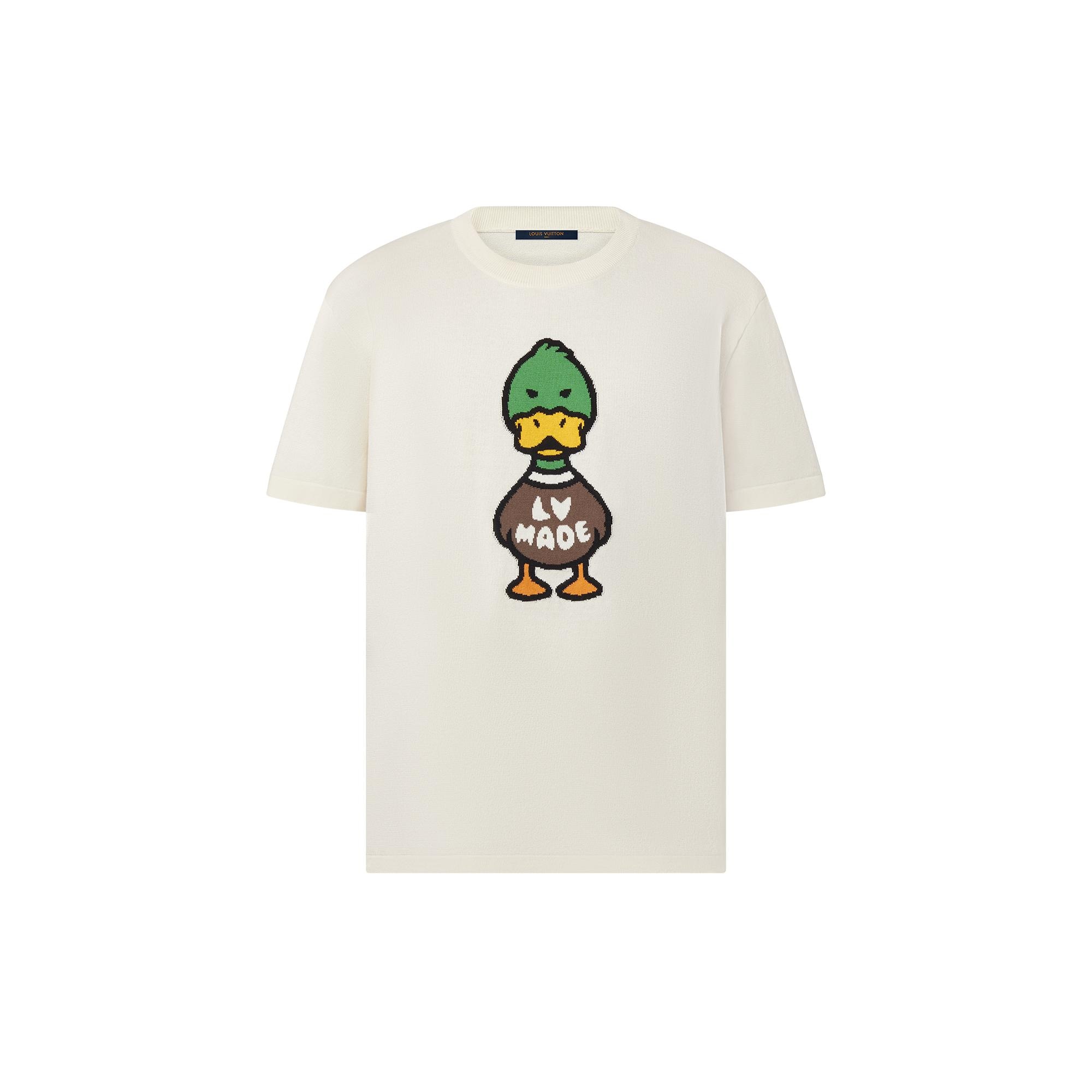 T-shirt con motivo Duck in jacquard a intarsio - Abbigliamento | LOUIS  VUITTON