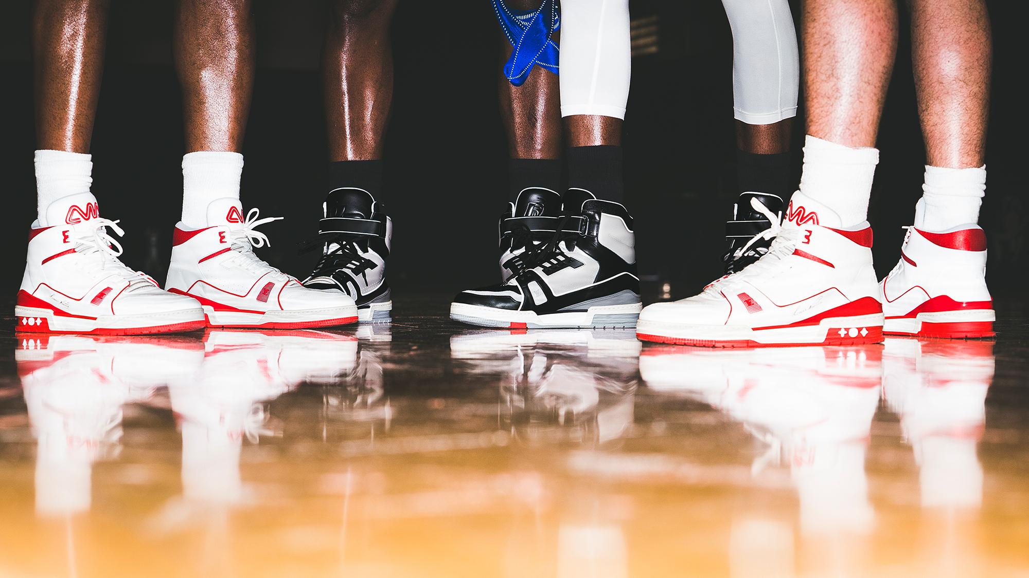 louis vuitton trainer white