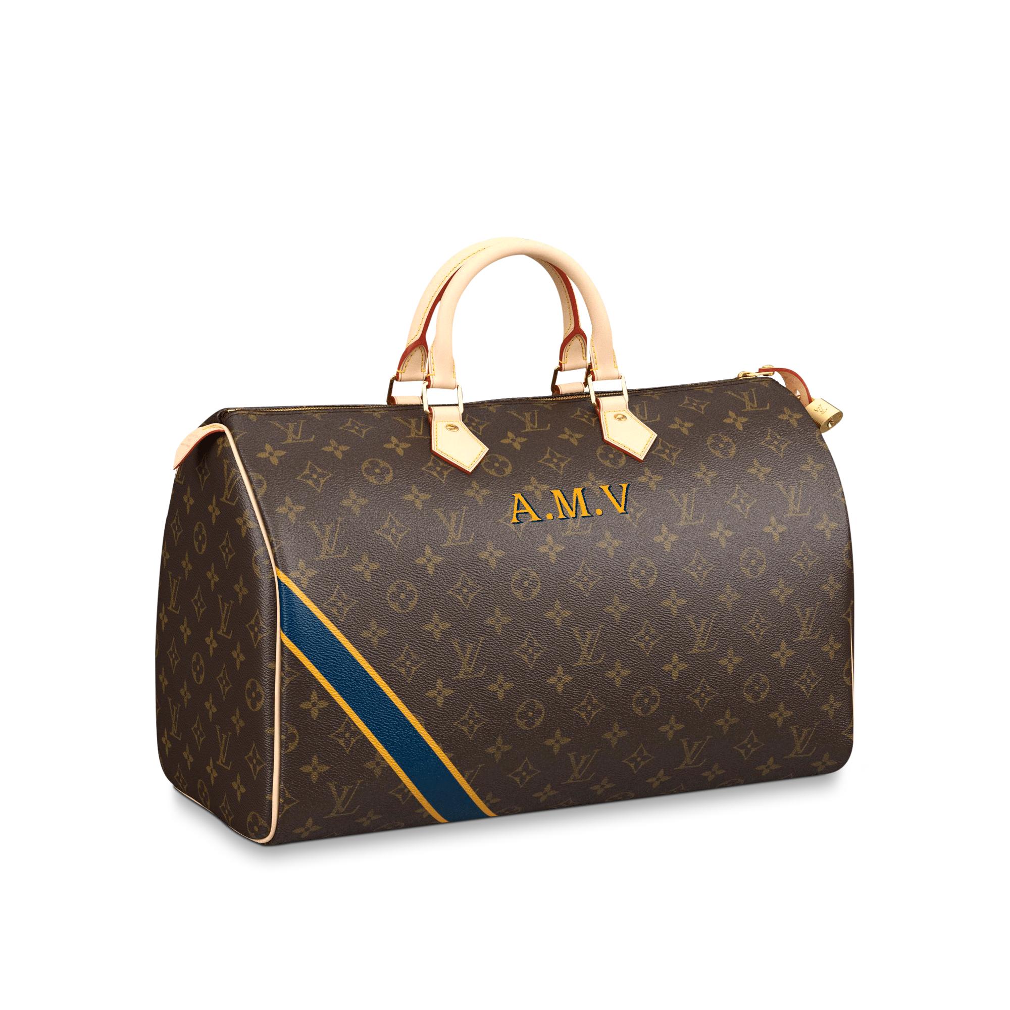 Bauletto Speedy 40 Mon Monogram con iniziali | LOUIS VUITTON