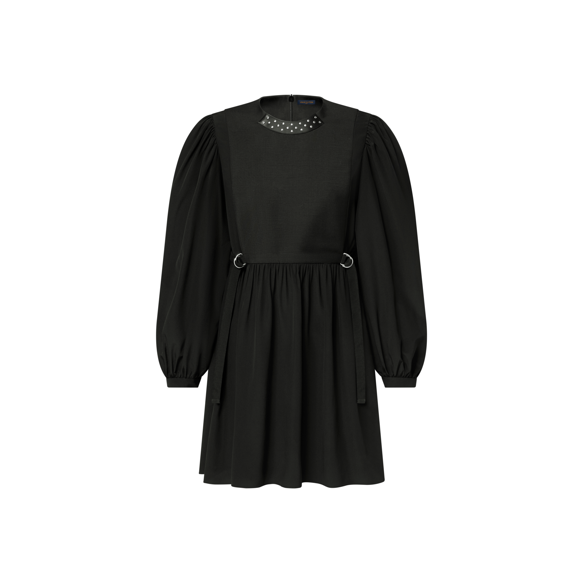 Abito a maniche lunghe con colletto decorato da borchie  Donna Abbigliamento Abiti | LOUIS VUITTON (Zoom prodotto)