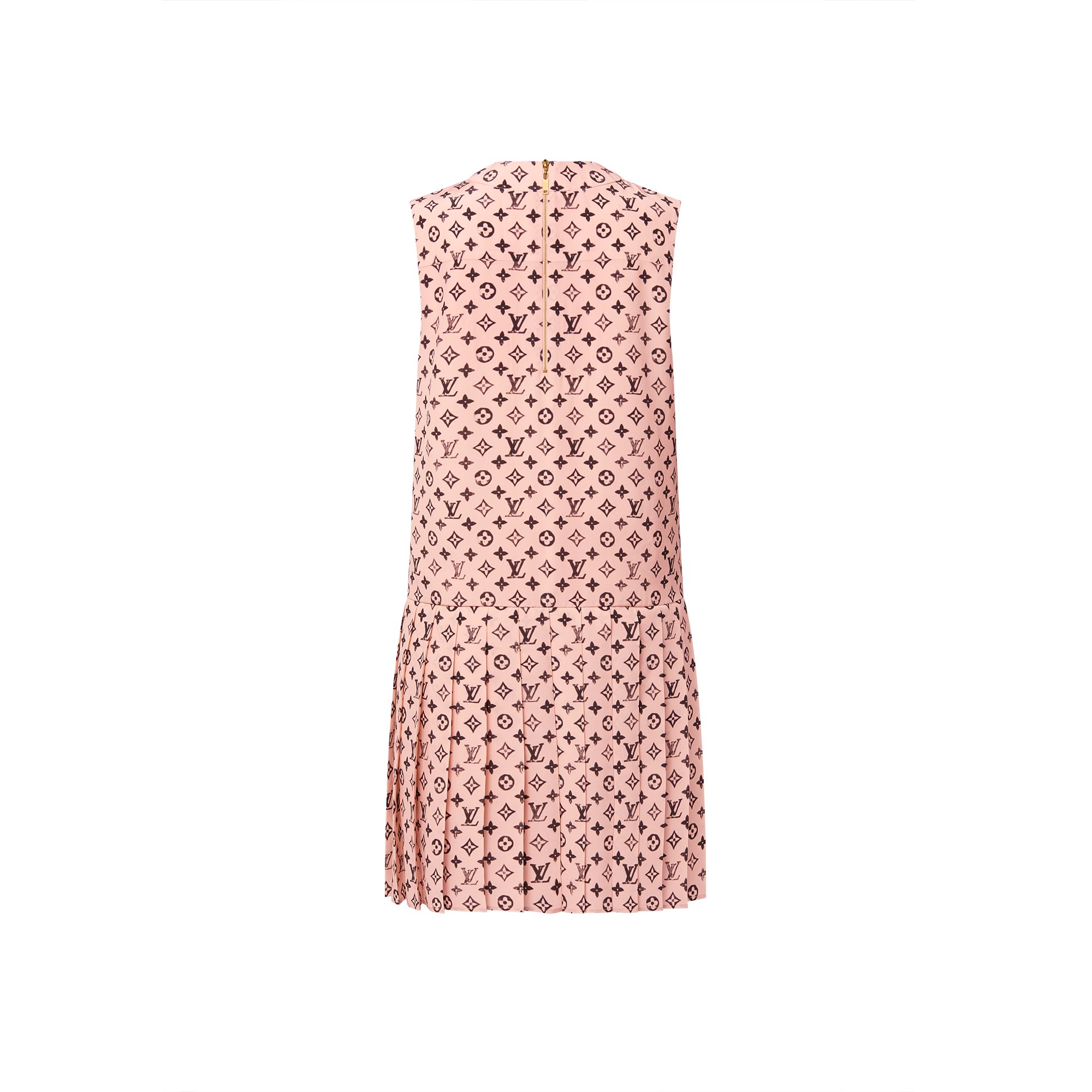 Abito a pieghe con motivo Monogram effetto lavato  Donna Abbigliamento Abiti | LOUIS VUITTON (Zoom prodotto)