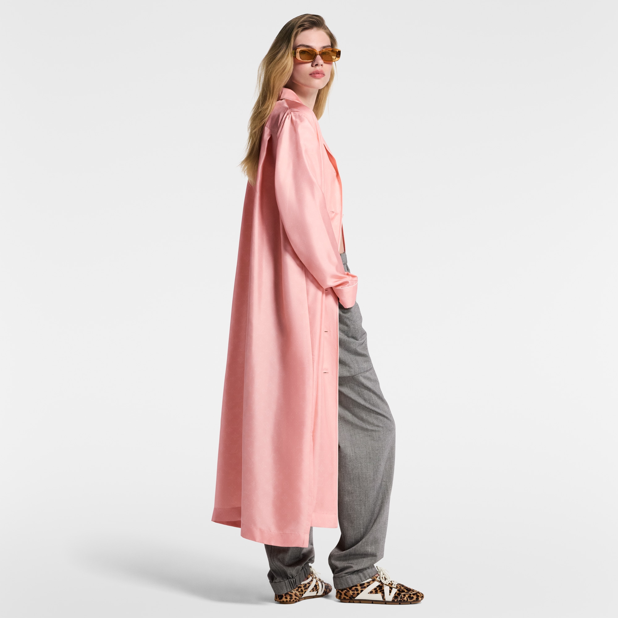Abito-camicia morbido con motivo Monogram Mahina  Donna Abbigliamento Abiti | LOUIS VUITTON (Zoom prodotto)