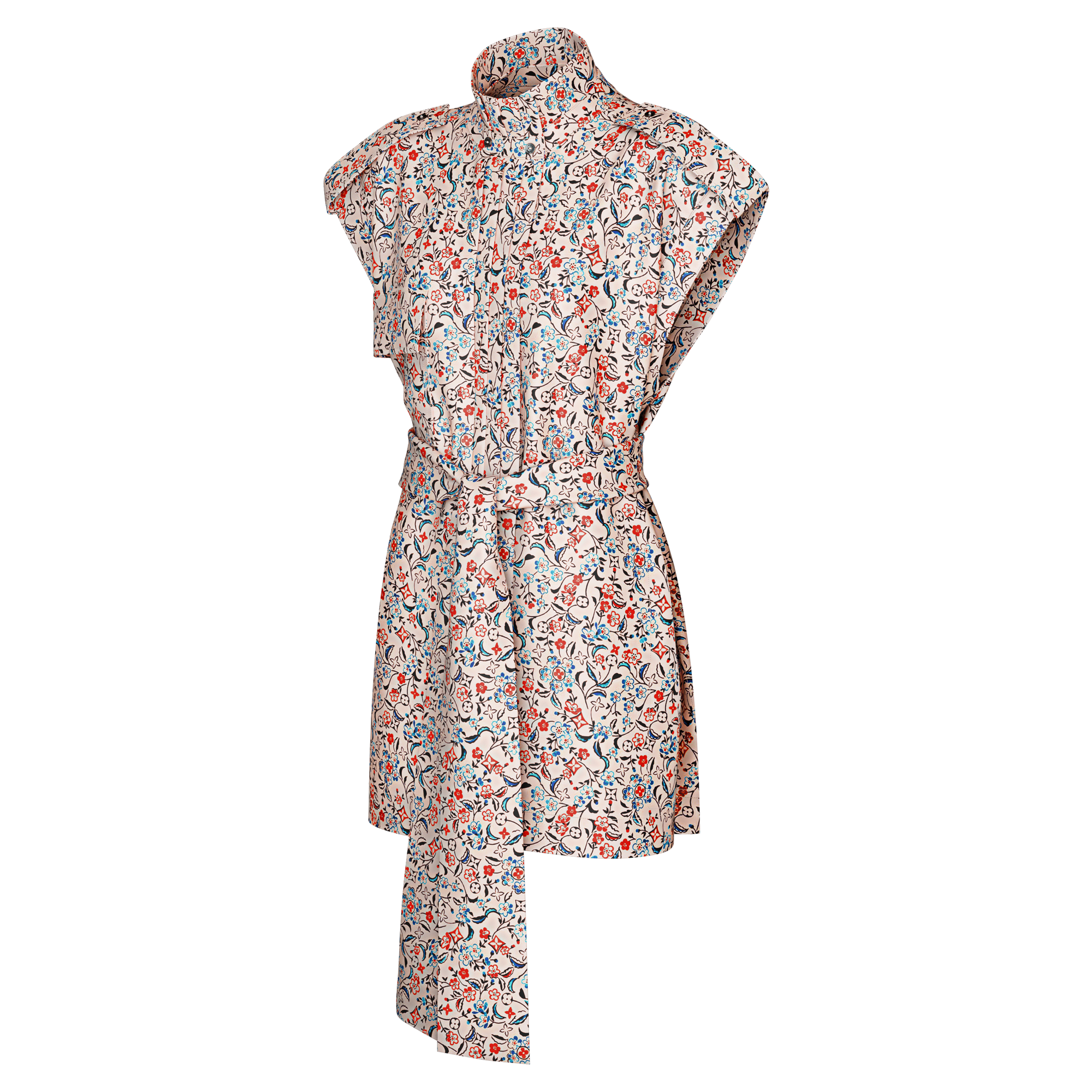 Abito con motivo Monogram Bloom e cintura  Donna Abbigliamento Abiti | LOUIS VUITTON (Zoom prodotto)