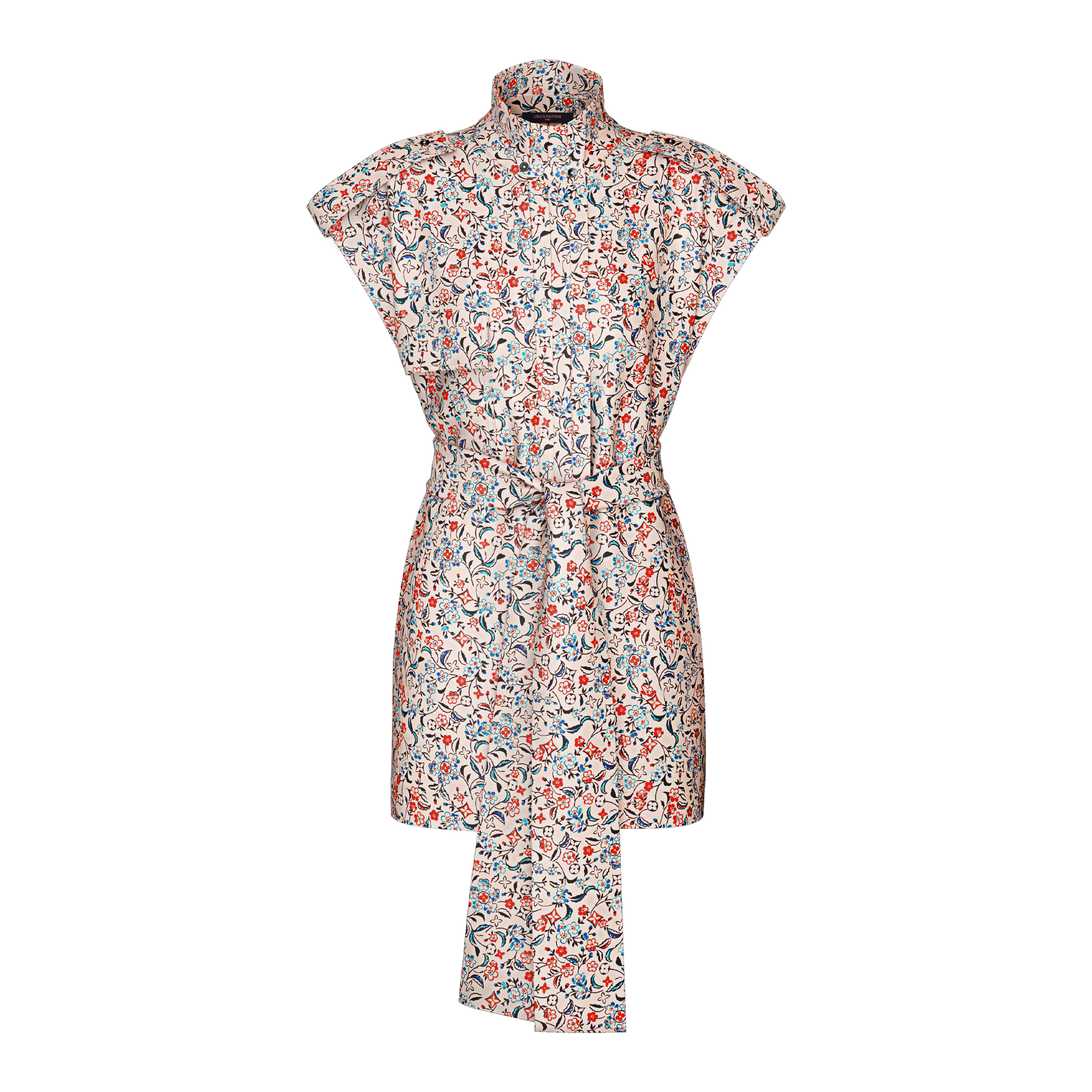 Abito con motivo Monogram Bloom e cintura  Donna Abbigliamento Abiti | LOUIS VUITTON (Zoom prodotto)