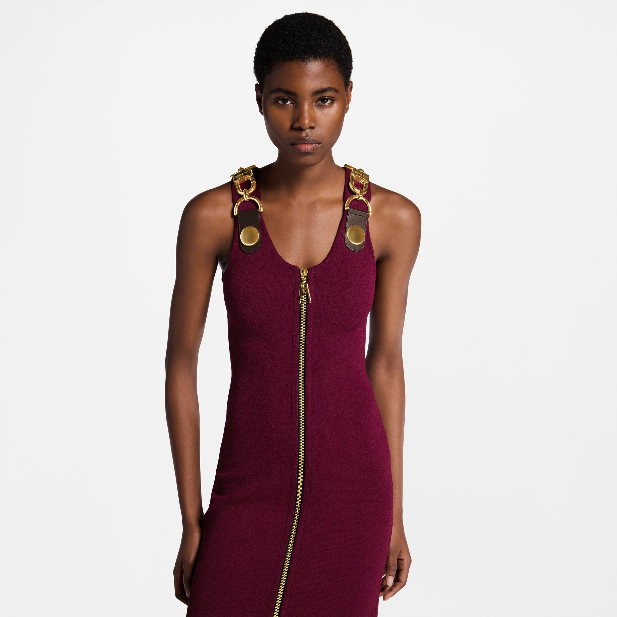 Abito con spalline a moschettone  Donna Abbigliamento Abiti | LOUIS VUITTON (Zoom prodotto)