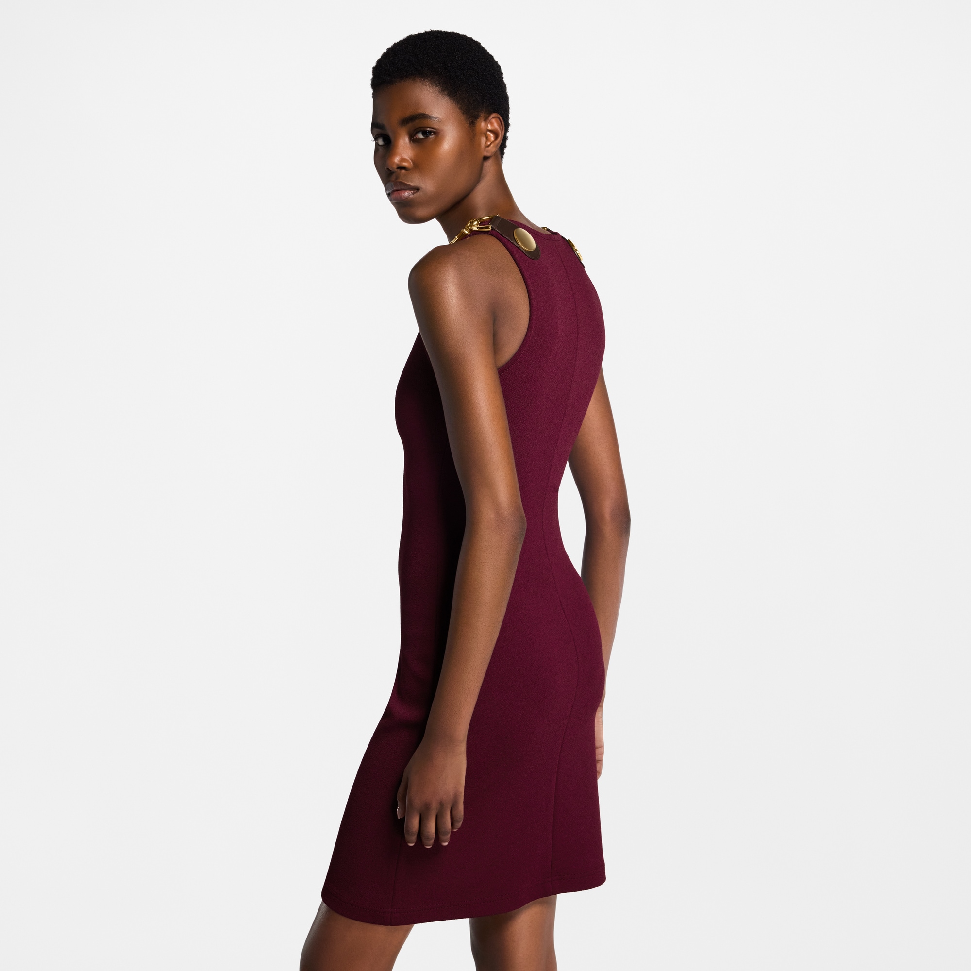 Abito con spalline a moschettone  Donna Abbigliamento Abiti | LOUIS VUITTON (Zoom prodotto)