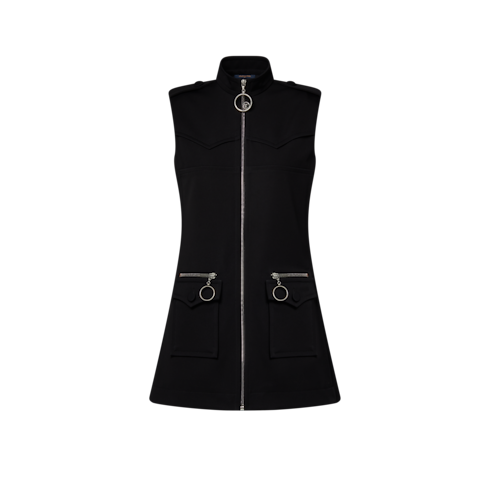 Abito con zip e colletto alto Donna Abbigliamento Abiti | LOUIS VUITTON (Zoom prodotto)