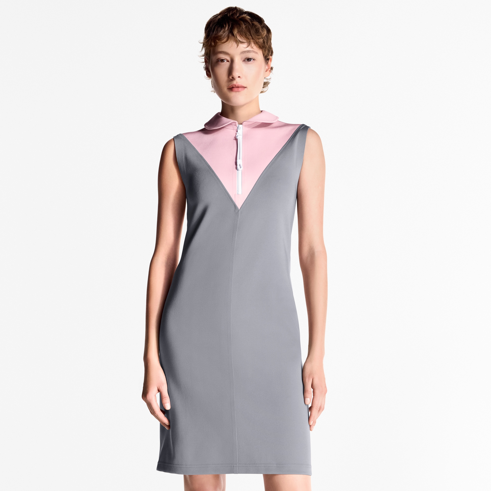 Abito in jersey tecnico con motivo color block  Donna Abbigliamento Abiti | LOUIS VUITTON (Zoom prodotto)