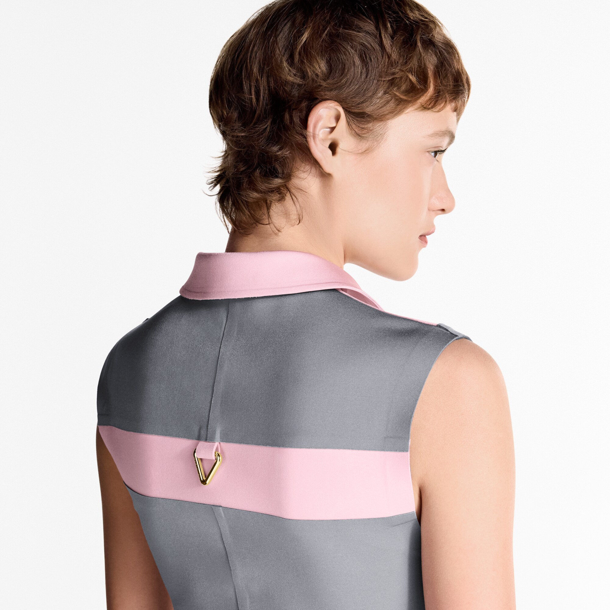 Abito in jersey tecnico con motivo color block  Donna Abbigliamento Abiti | LOUIS VUITTON (Zoom prodotto)