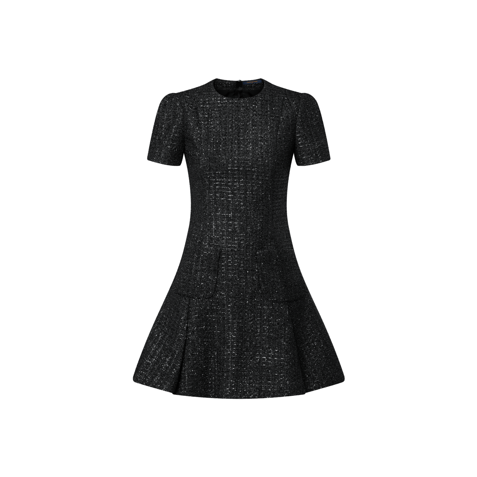 Abito in tweed con lurex a pieghe  Donna Abbigliamento Abiti | LOUIS VUITTON (Zoom prodotto)