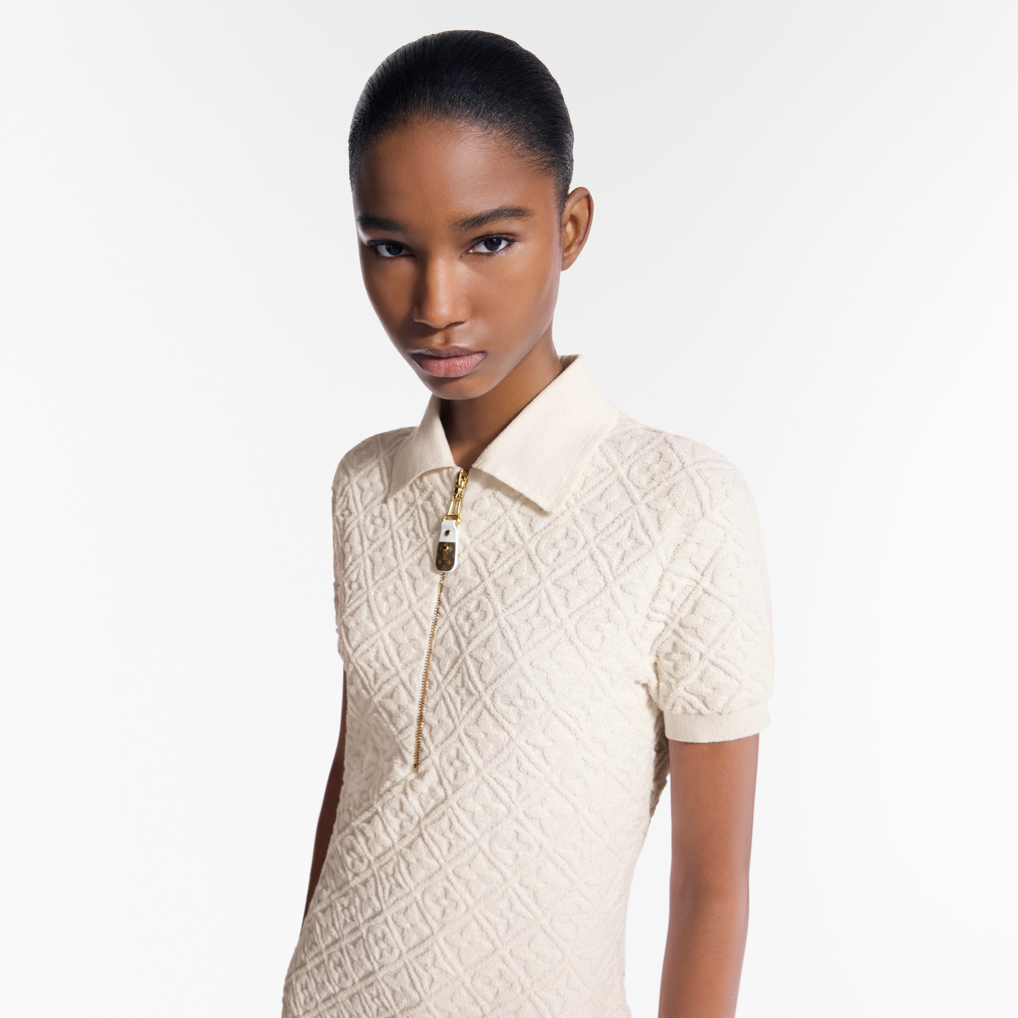 Abito polo con motivo di fiori Monogram Toweling  Donna Abbigliamento Abiti | LOUIS VUITTON (Zoom prodotto)