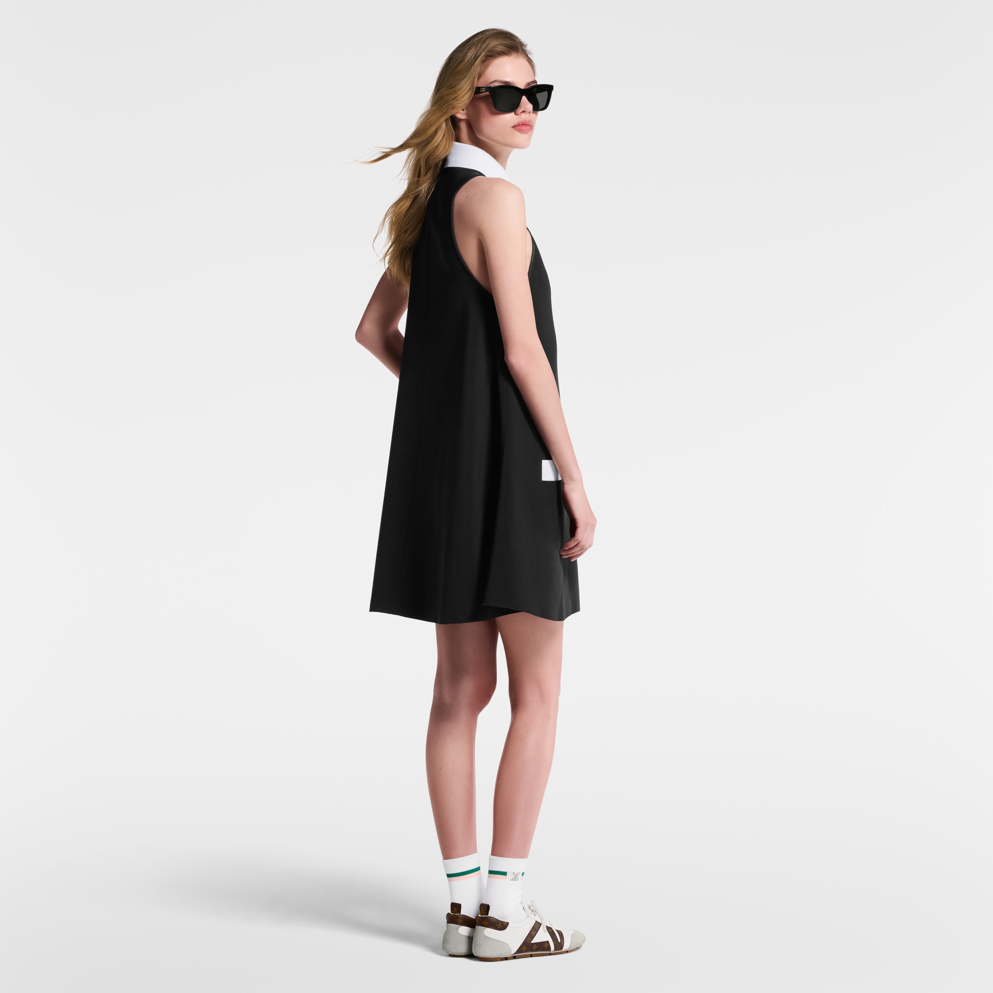 Abito polo in gabardine tecnica  Donna Abbigliamento Abiti | LOUIS VUITTON (Zoom prodotto)