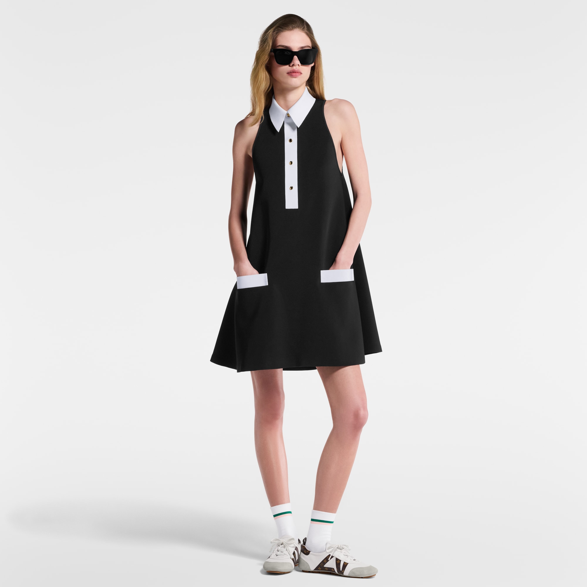 Abito polo in gabardine tecnica  Donna Abbigliamento Abiti | LOUIS VUITTON (Zoom prodotto)