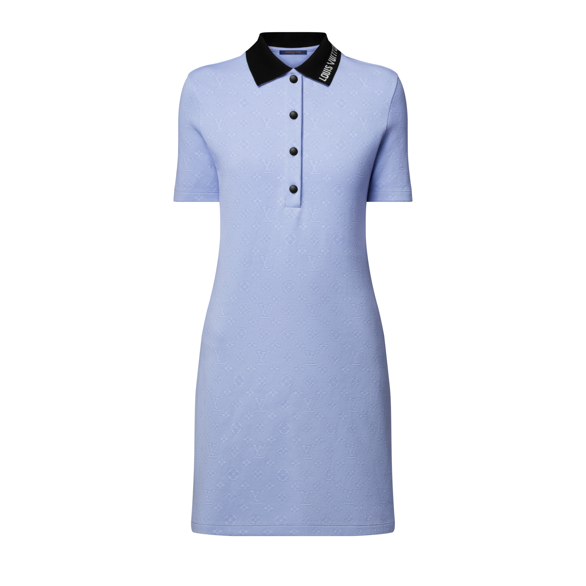 Abito polo in piqué con motivo Monogram  Donna Abbigliamento Abiti | LOUIS VUITTON (Zoom prodotto)