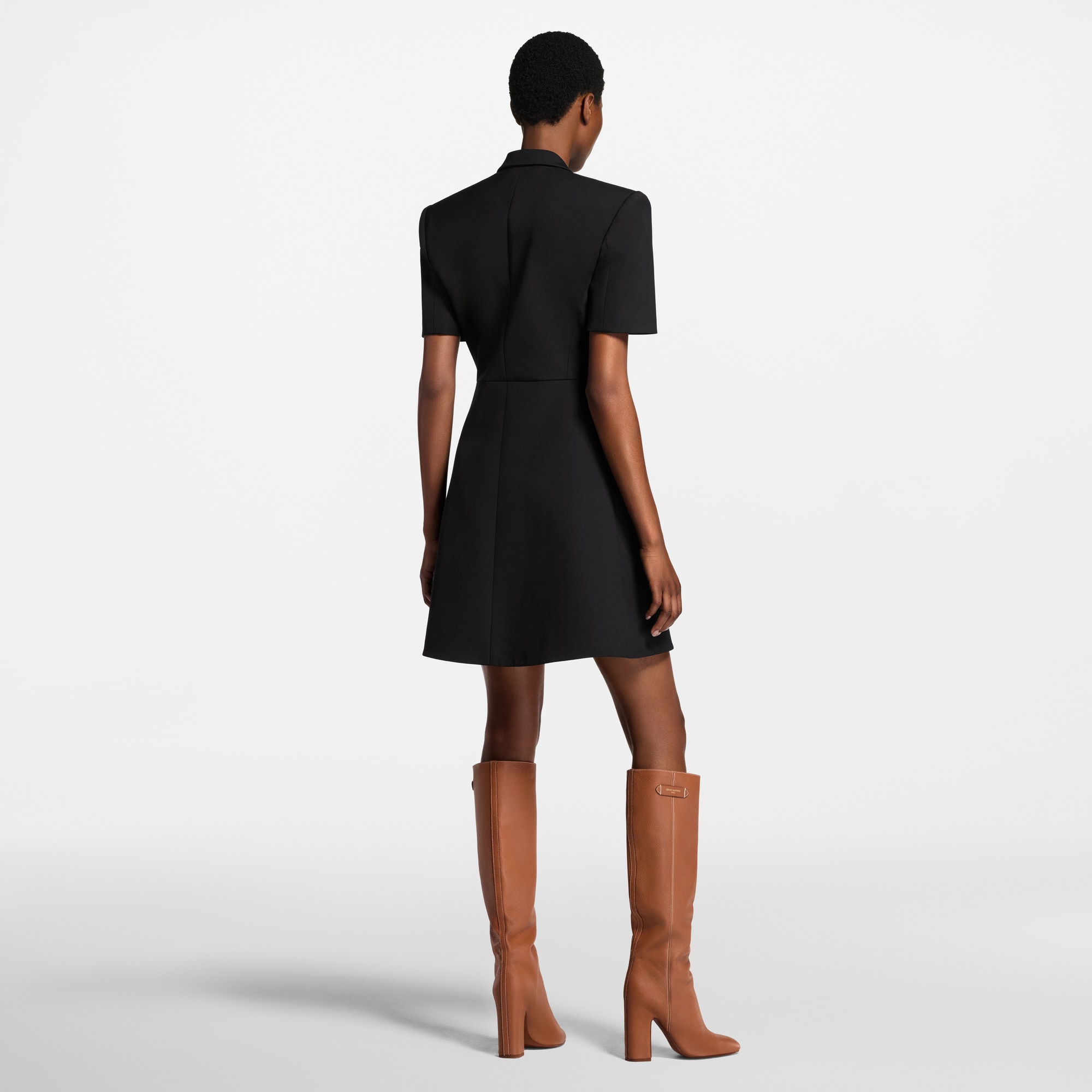 Abito sartoriale incrociato a maniche corte  Donna Abbigliamento Abiti | LOUIS VUITTON (Zoom prodotto)