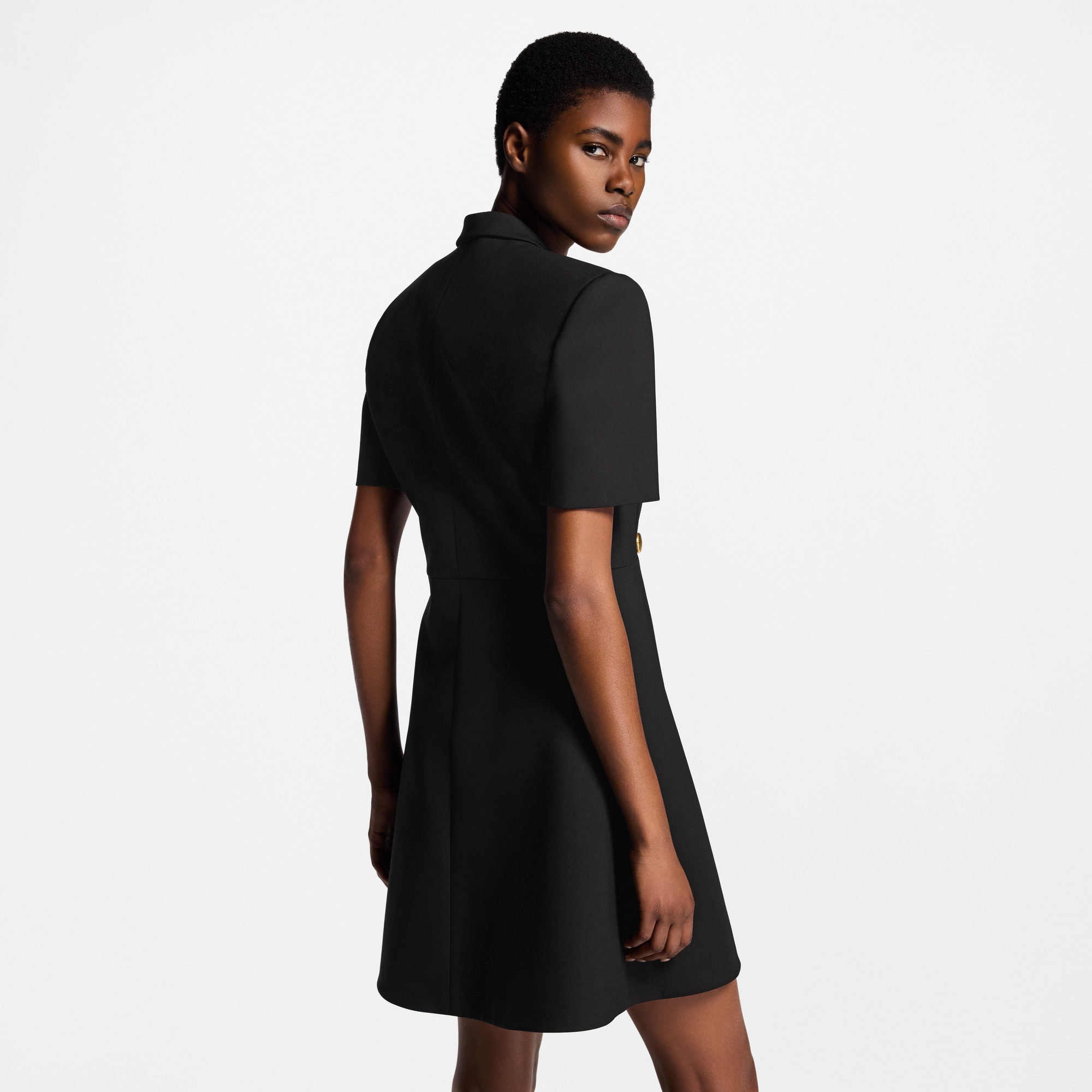 Abito sartoriale incrociato a maniche corte  Donna Abbigliamento Abiti | LOUIS VUITTON (Zoom prodotto)