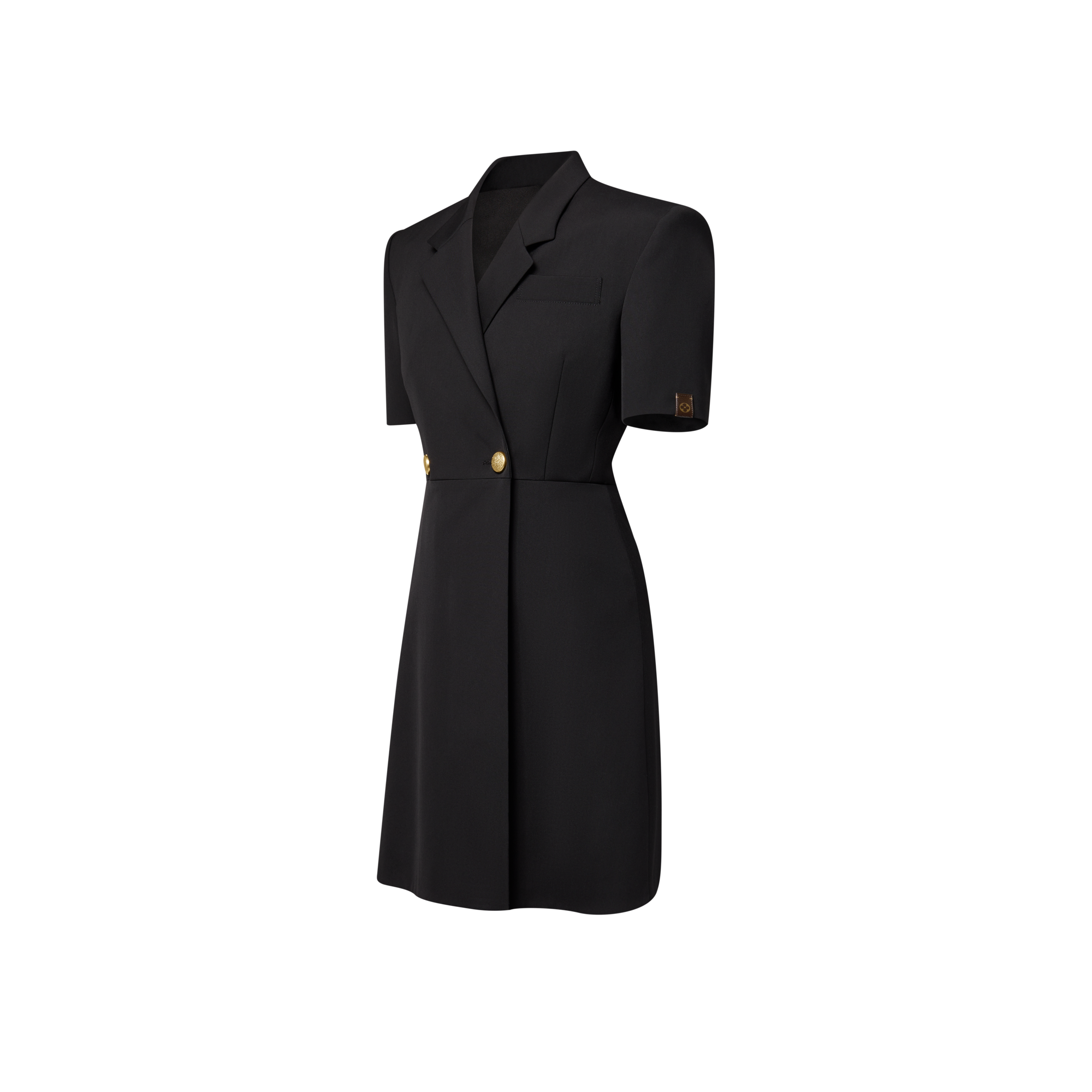 Abito sartoriale incrociato a maniche corte  Donna Abbigliamento Abiti | LOUIS VUITTON (Zoom prodotto)