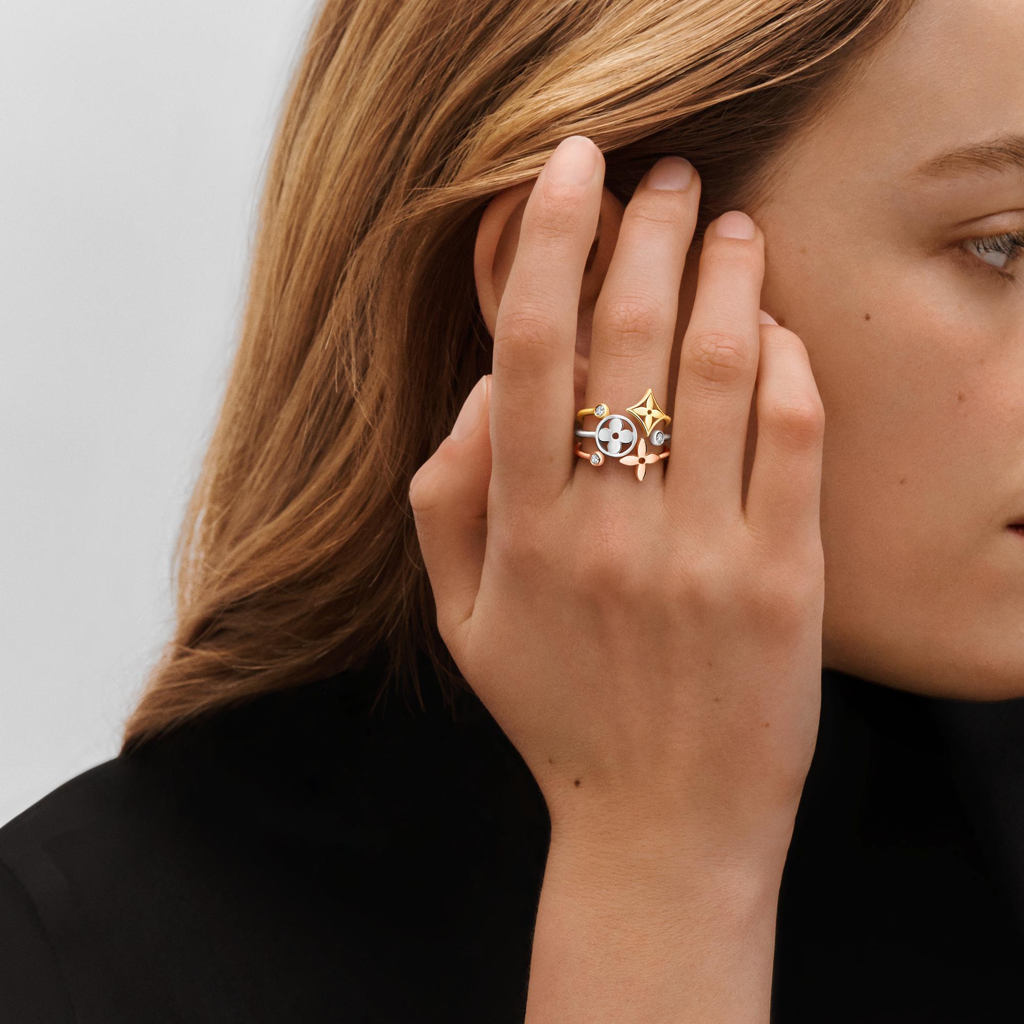 Anello Blossom, 3 sfumature di oro e diamanti  Gioielli Categorie Tutta la Gioielleria | LOUIS VUITTON (Zoom prodotto)
