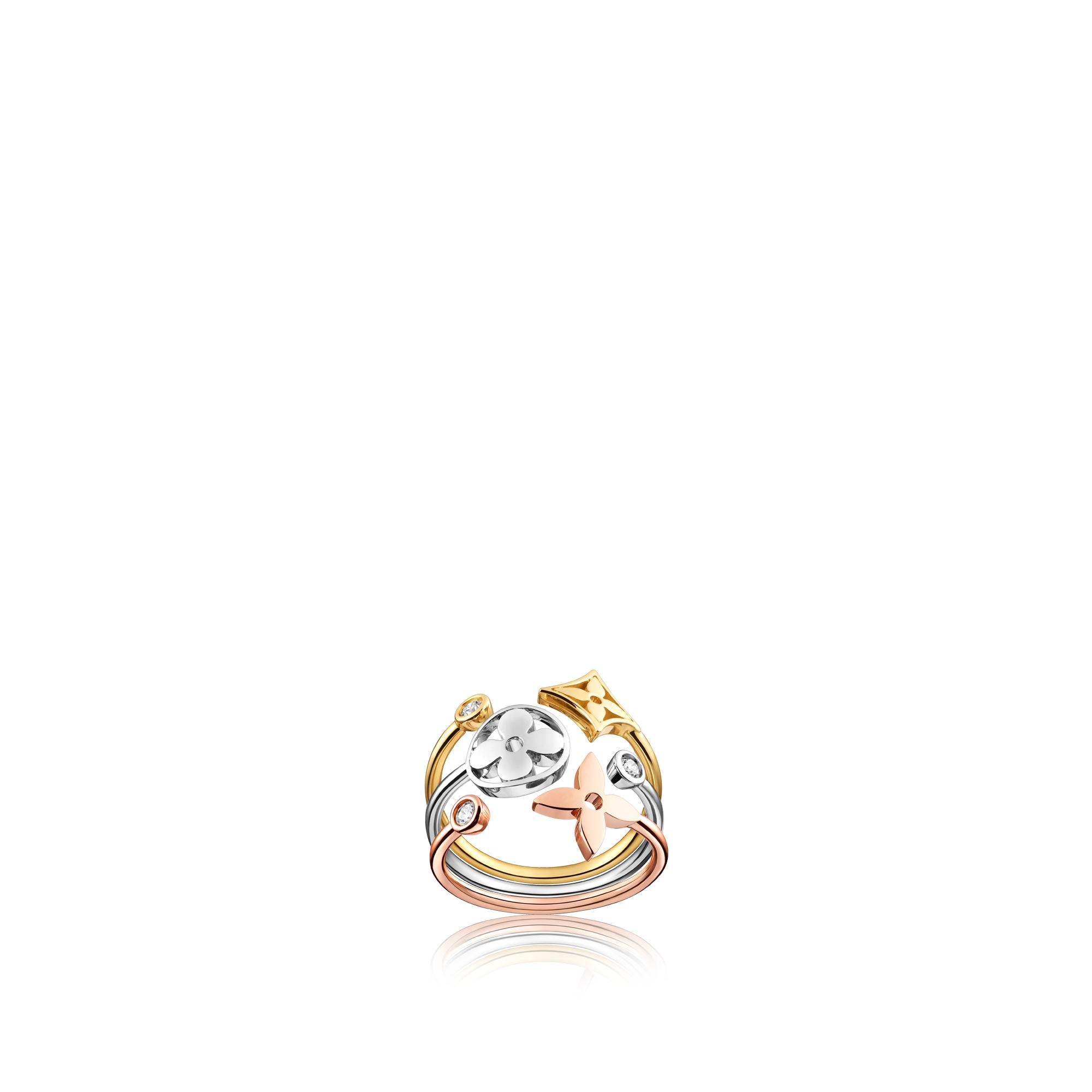 Anello Blossom, 3 sfumature di oro e diamanti  Gioielli Categorie Tutta la Gioielleria | LOUIS VUITTON (Zoom prodotto)
