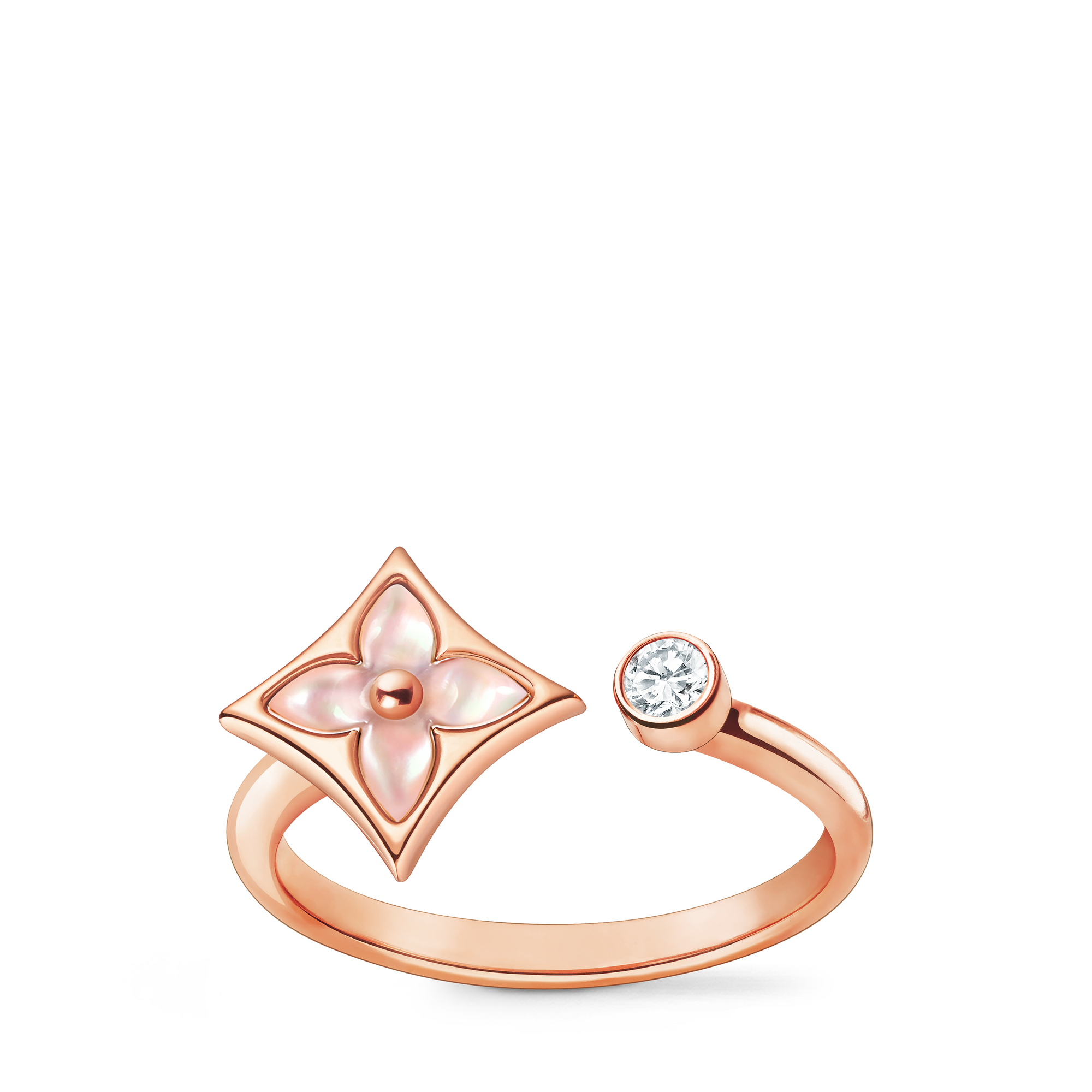 Anello Color Blossom Mini Star, oro rosa, madreperla rosa e diamante  Gioielli Categorie Tutta la Gioielleria | LOUIS VUITTON (Zoom prodotto)