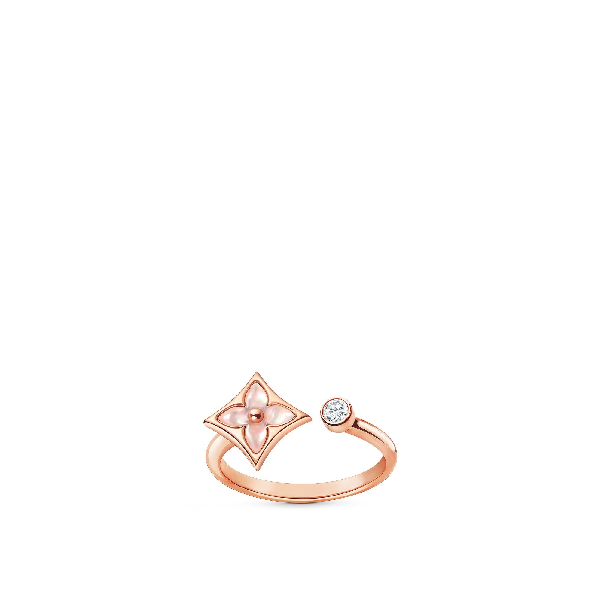 Anello Color Blossom Mini Star, oro rosa, madreperla rosa e diamante  Gioielli Categorie Tutta la Gioielleria | LOUIS VUITTON (Zoom prodotto)