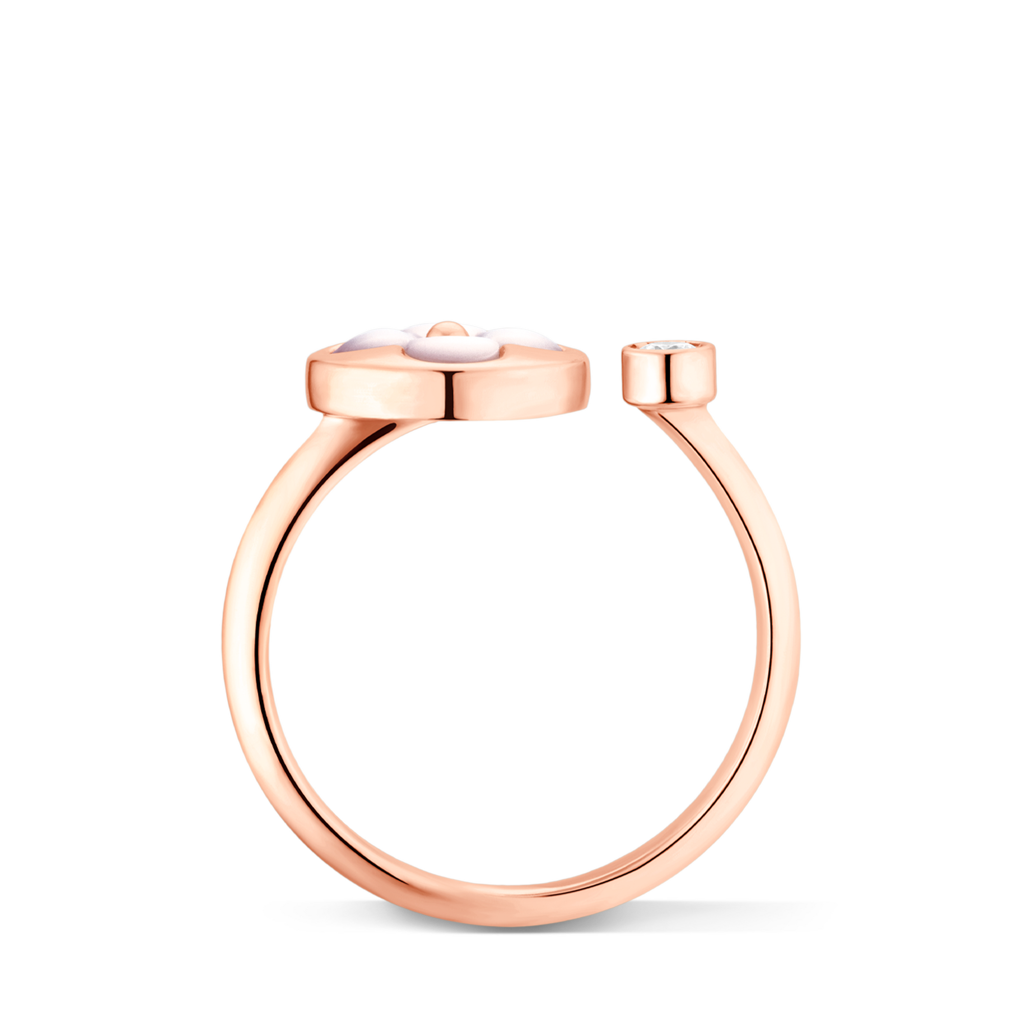 Anello Color Blossom Mini Sun, oro rosa, madreperla bianca e diamante  Gioielli Categorie Tutta la Gioielleria | LOUIS VUITTON (Zoom prodotto)
