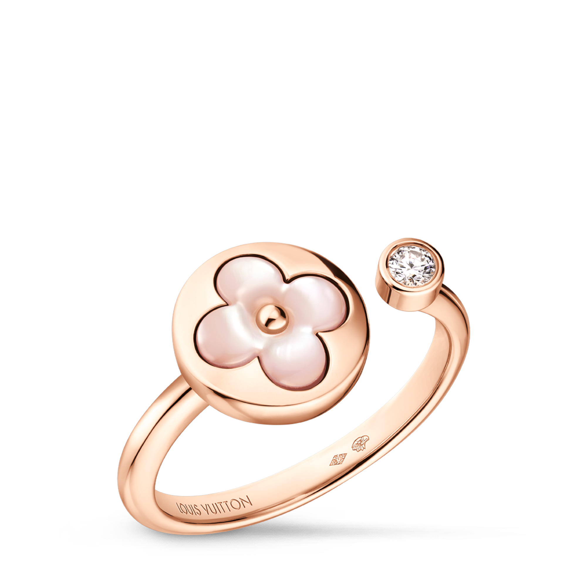 Anello Color Blossom Mini Sun, oro rosa, madreperla rosa e diamante  Gioielli Categorie Anelli | LOUIS VUITTON (Zoom prodotto)