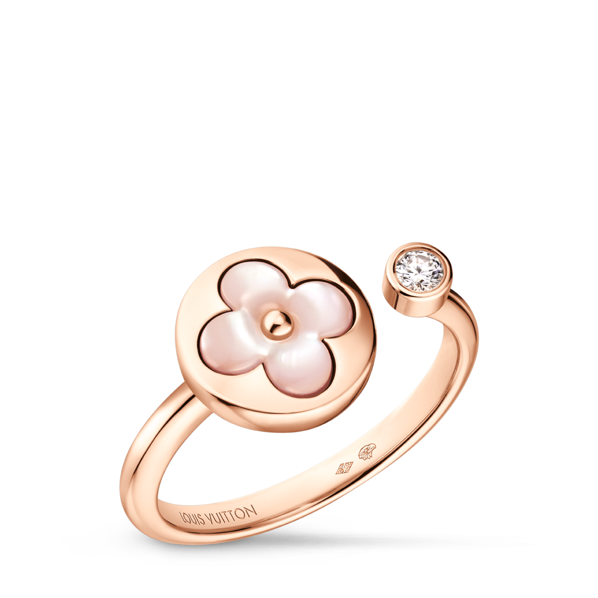 Anello Color Blossom Mini Sun, oro rosa, madreperla rosa e diamante  Gioielli Categorie Anelli | LOUIS VUITTON (Zoom prodotto)