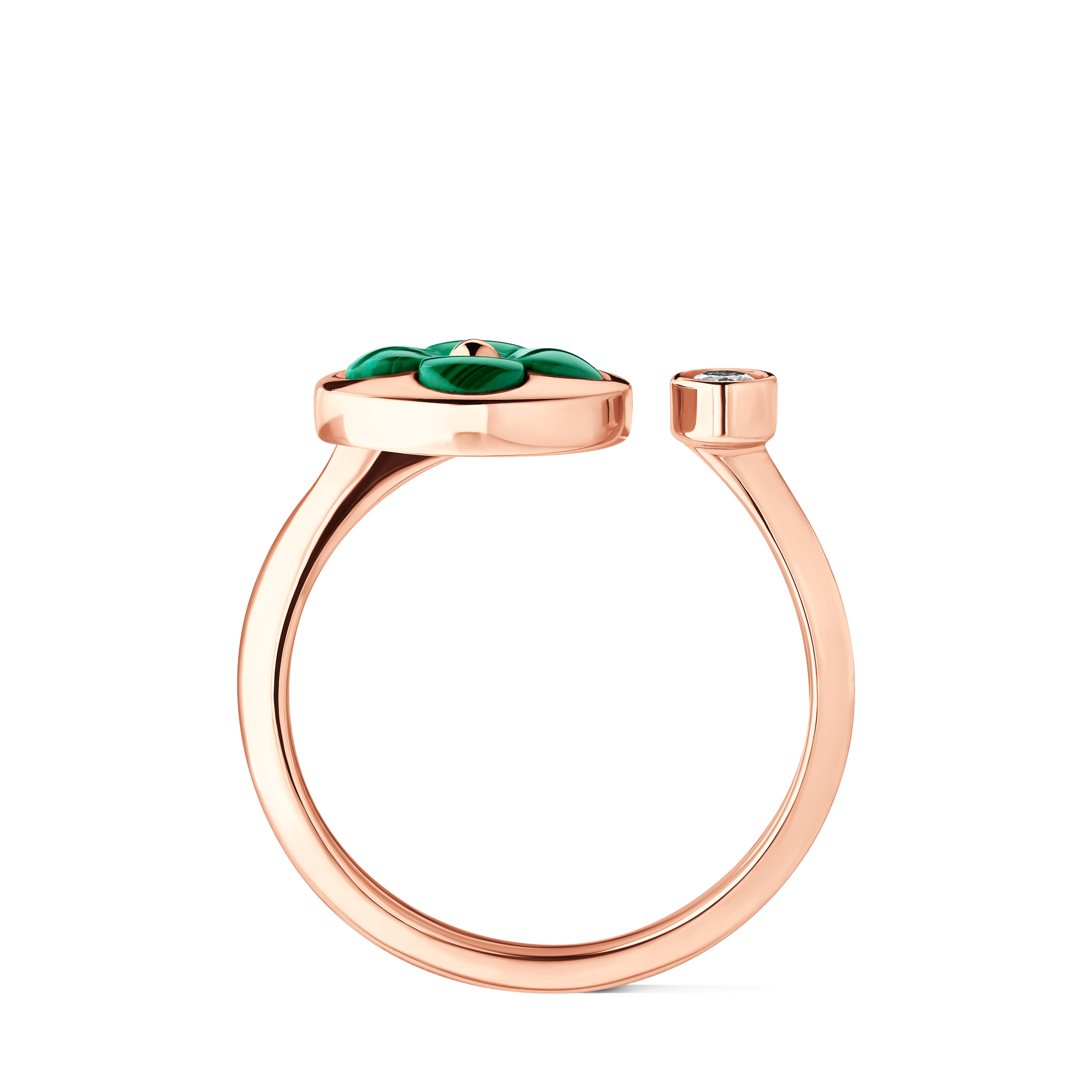 Anello Color Blossom Mini Sun, oro rosa, malachite e diamante  Gioielli Categorie Tutta la Gioielleria | LOUIS VUITTON (Zoom prodotto)