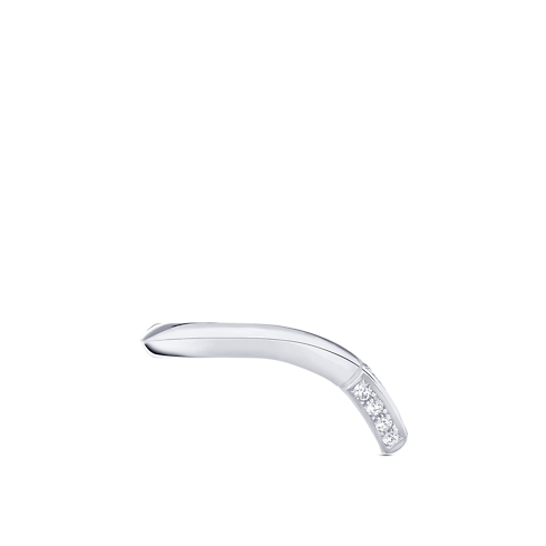 Anello con motivo a V e pavé LV Diamonds, platino Gioielli Categorie Wedding Bands | LOUIS VUITTON (Zoom prodotto)