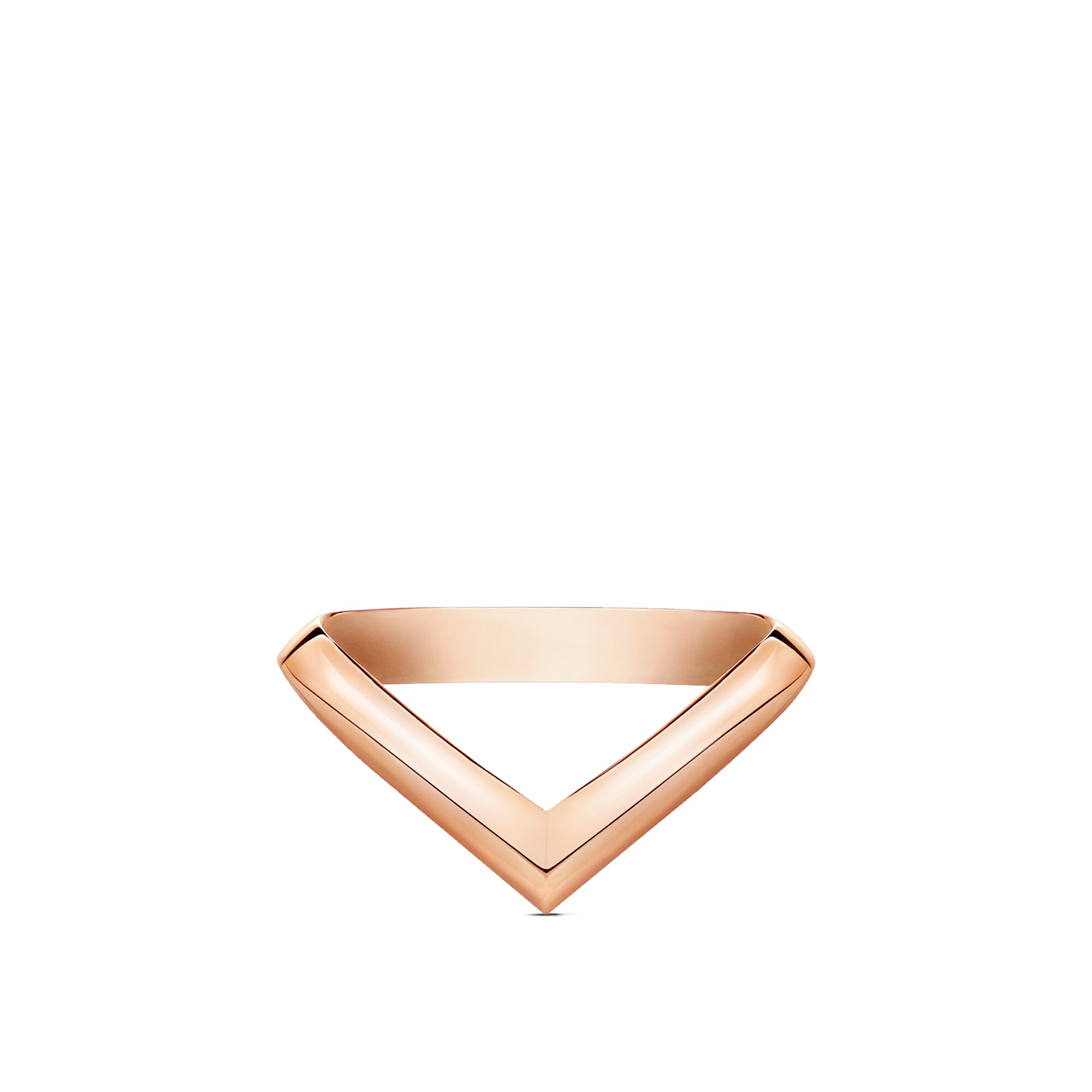 Anello con motivo a V LV Diamonds, oro rosa  Gioielli Categorie Wedding Bands | LOUIS VUITTON (Zoom prodotto)