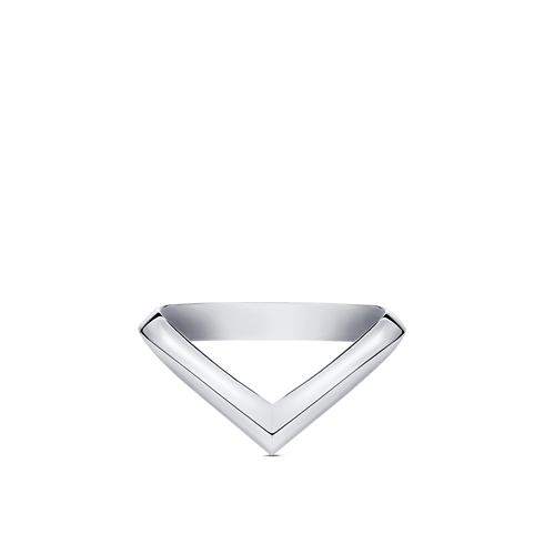 Anello con motivo a V LV Diamonds, platino Gioielli Categorie Wedding Bands | LOUIS VUITTON (Zoom prodotto)