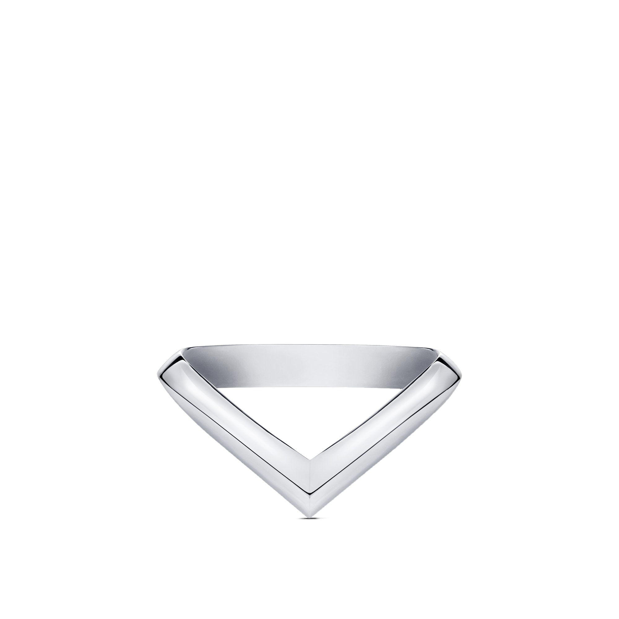 Anello con motivo a V LV Diamonds, platino  Gioielli Categorie Wedding Bands | LOUIS VUITTON (Zoom prodotto)