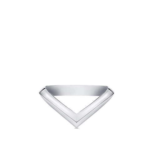 Anello con motivo a V LV Diamonds, platino Gioielli Categorie Wedding Bands | LOUIS VUITTON (Zoom prodotto)
