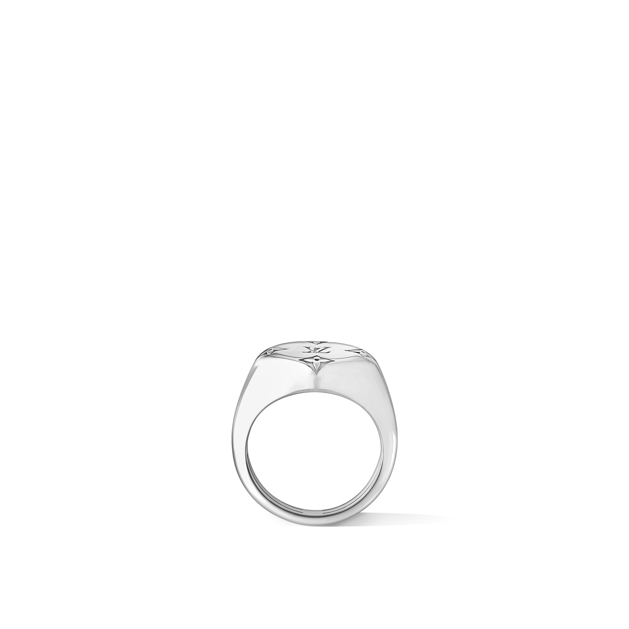 Anello con sigillo Les Gastons Vuitton, oro bianco  Gioielli Categorie Anelli | LOUIS VUITTON (Zoom prodotto)