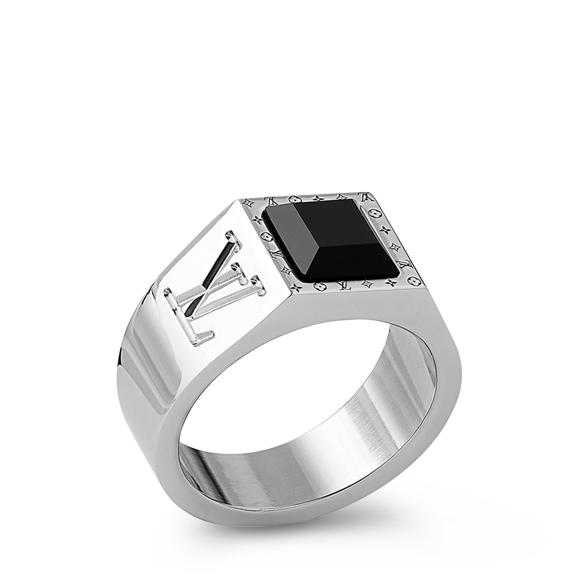 Anello con sigillo LV Onyx S00 Uomo Accessori Novità | LOUIS VUITTON (Zoom prodotto)