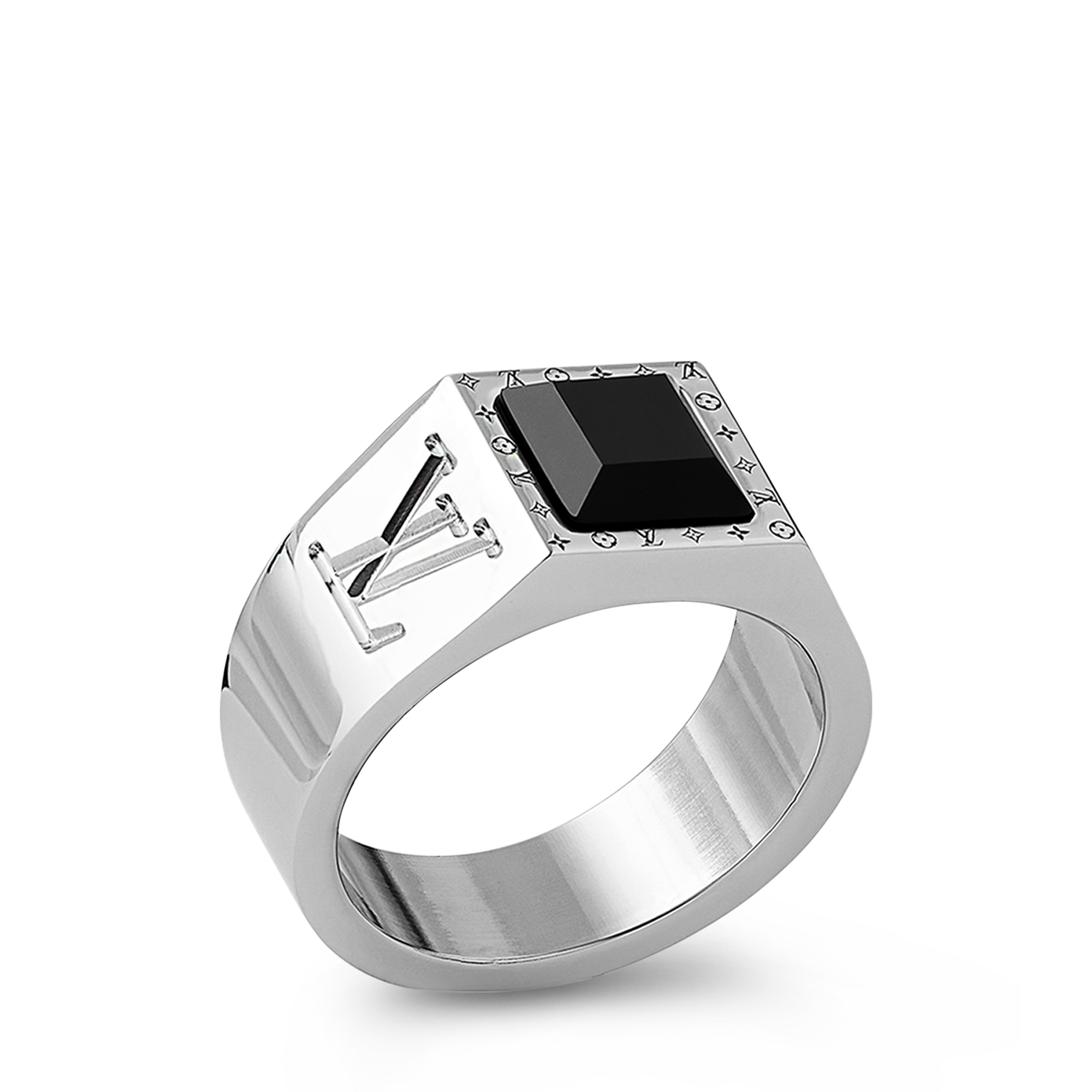 Anello con sigillo LV Onyx S00 Uomo Accessori Novità | LOUIS VUITTON (Zoom prodotto)