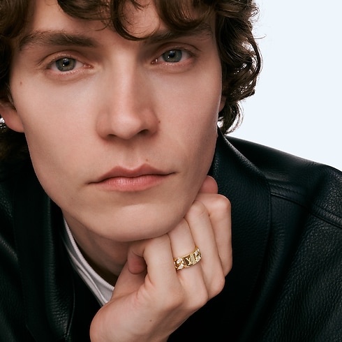 Anello Cuban Chain, oro giallo e diamanti Les Extraordinaires Gioielli Anelli | LOUIS VUITTON (Zoom prodotto)