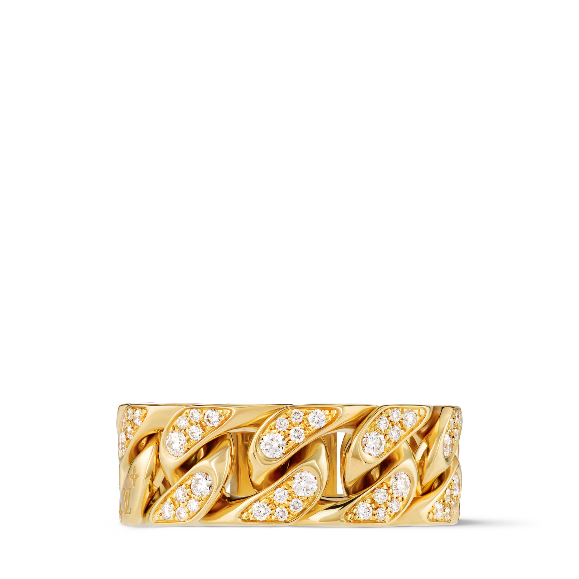 Anello Cuban Chain, oro giallo e diamanti  Les Extraordinaires Gioielli Anelli | LOUIS VUITTON (Zoom prodotto)