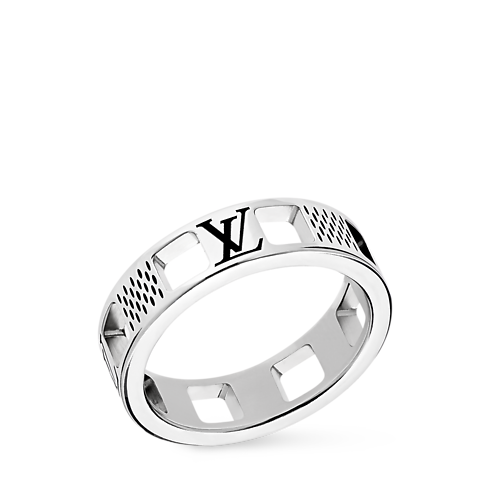 Anello Damier Staples Cut Out S00 Uomo Fashion Bijoux Anelli | LOUIS VUITTON (Zoom prodotto)