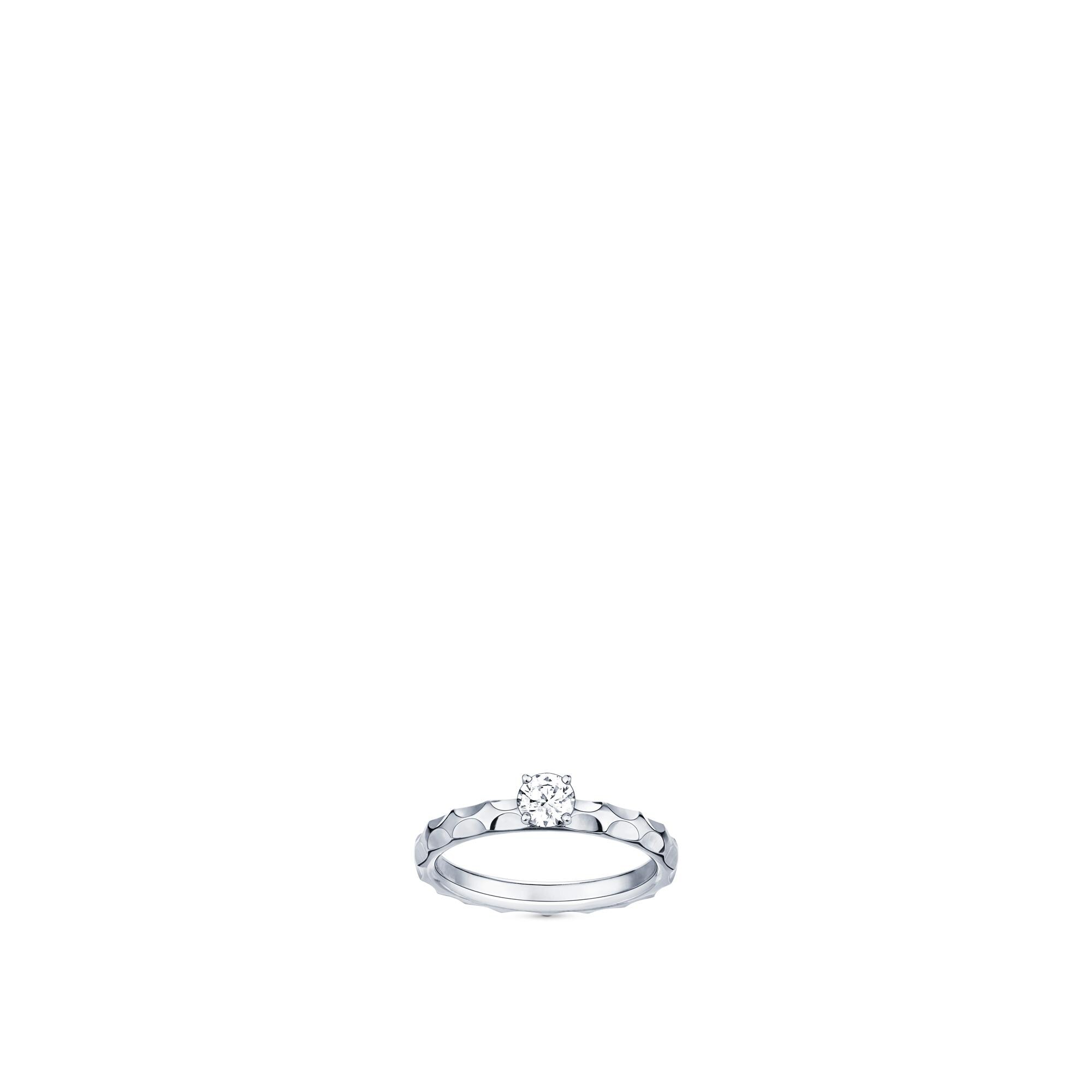 Anello di fidanzamento Monogram Infini, oro bianco e diamante - Gioielli | LOUIS  VUITTON