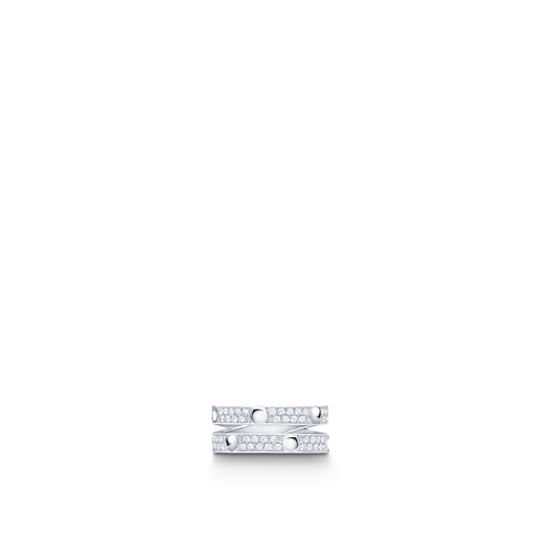 Anello doppio Empreinte, oro bianco e diamanti Gioielli Categorie Tutta la Gioielleria | LOUIS VUITTON (Zoom prodotto)