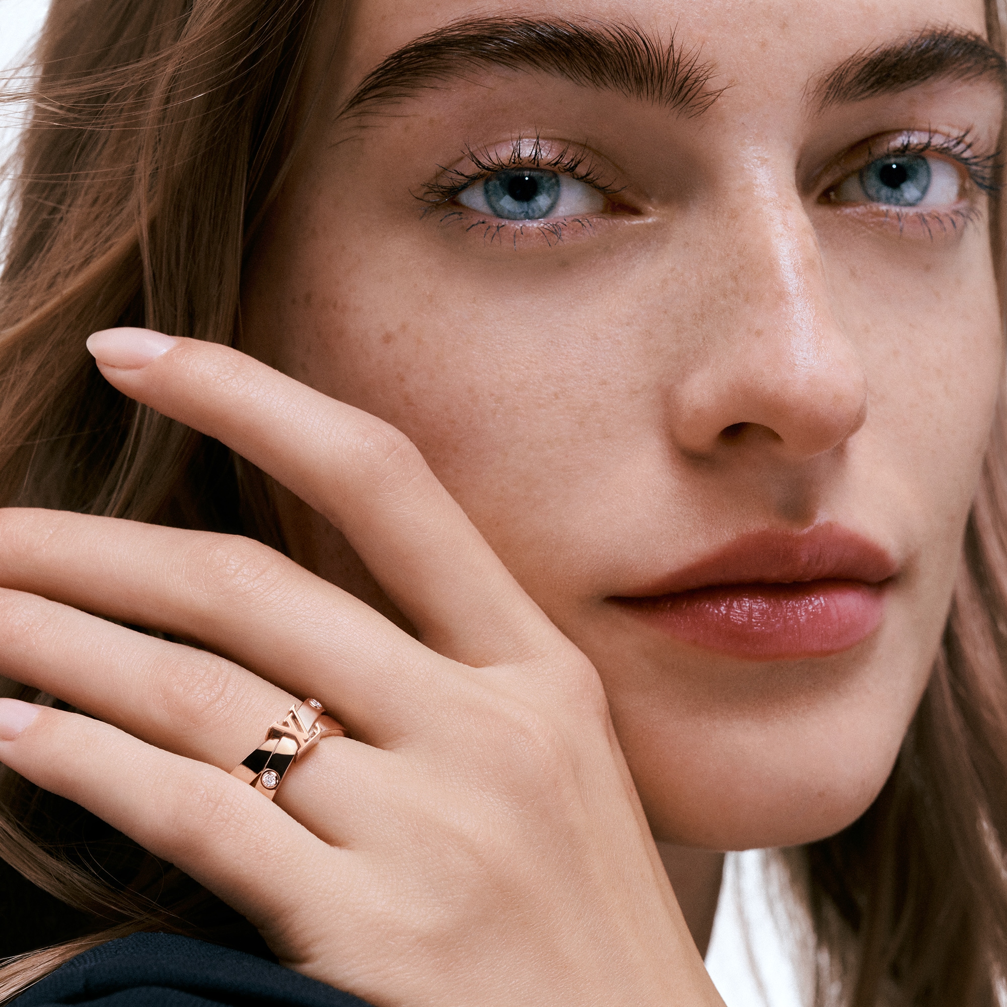 Anello doppio Empreinte, oro rosa e diamanti  Gioielli Categorie Tutta la Gioielleria | LOUIS VUITTON (Zoom prodotto)