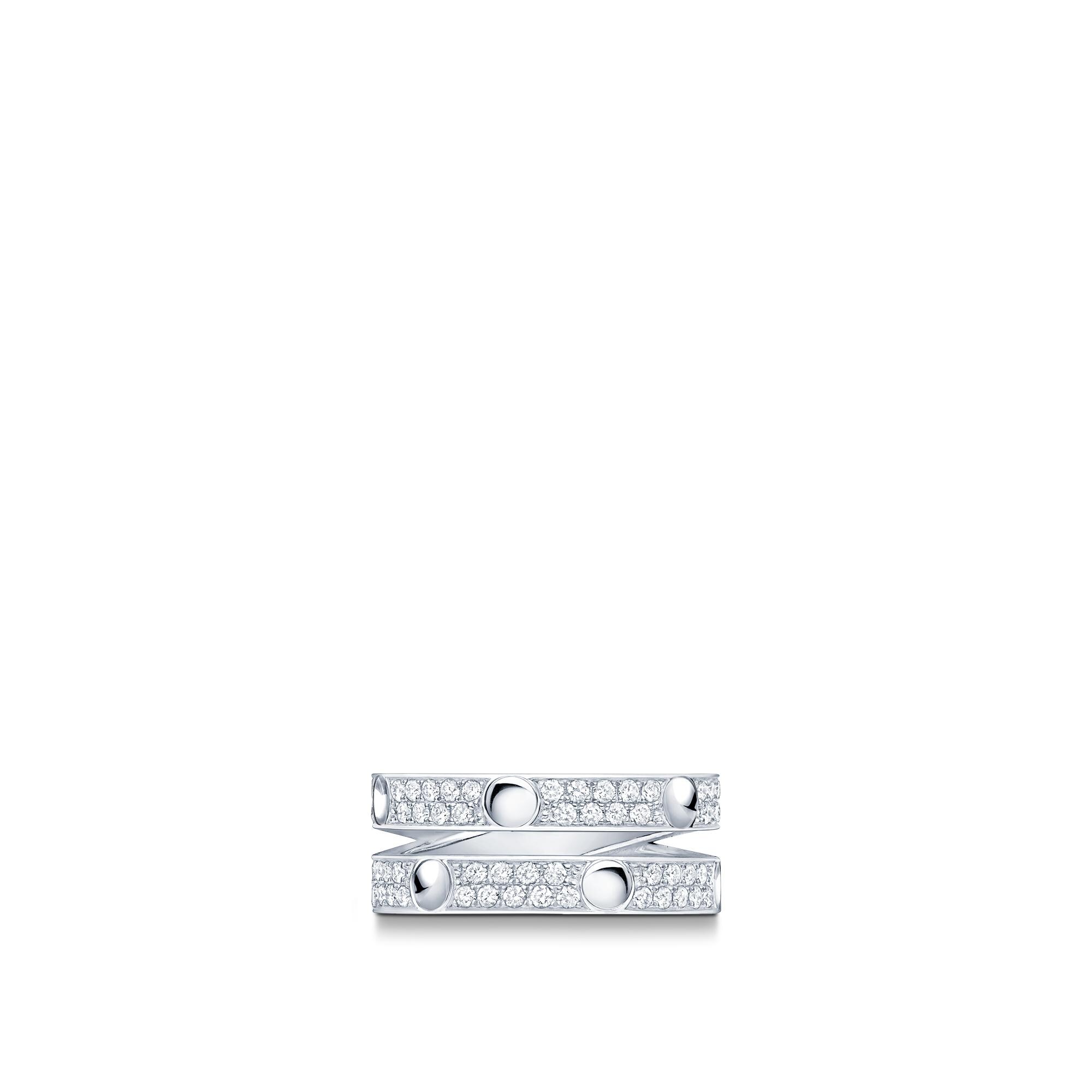 Anello Empreinte in oro bianco e diamanti  Gioielli Categorie Tutta la Gioielleria | LOUIS VUITTON (Zoom prodotto)