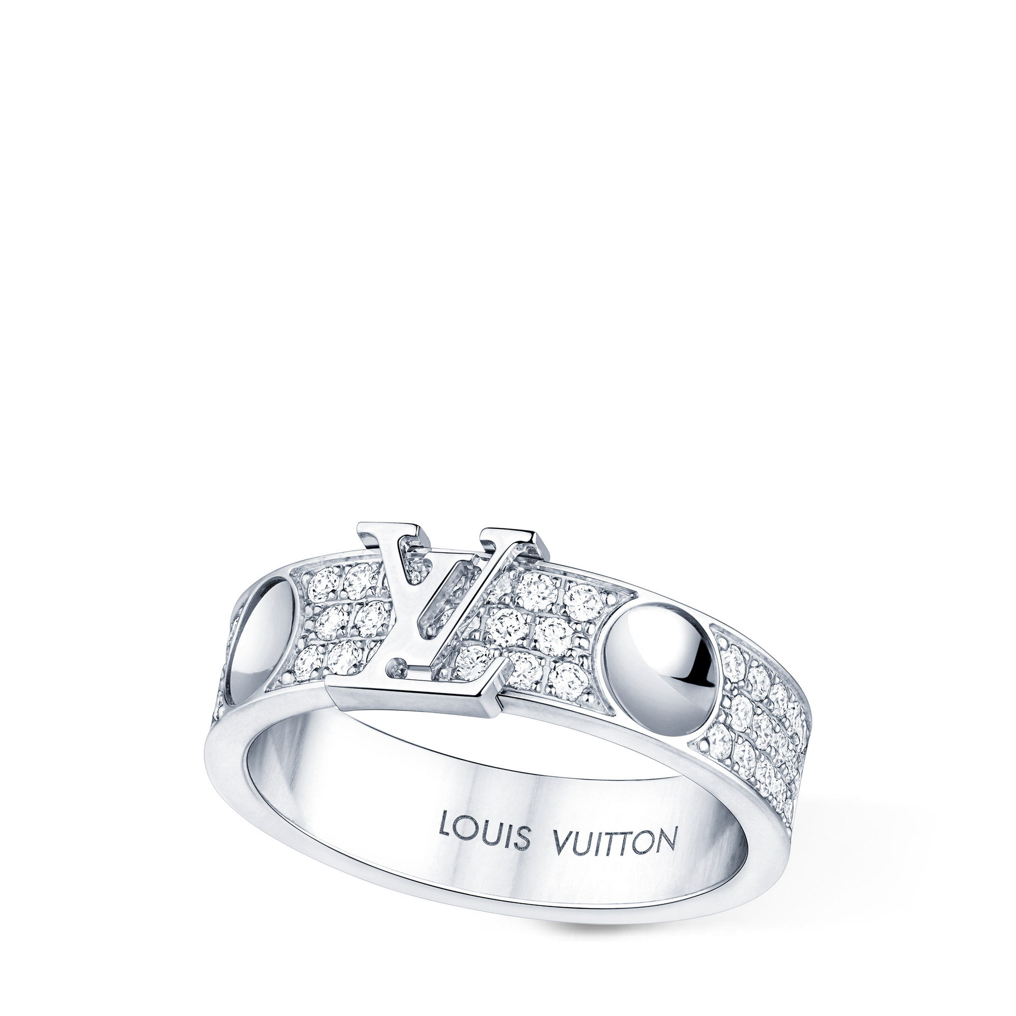 Anello Empreinte LV in oro bianco e diamanti  Gioielli Categorie Anelli | LOUIS VUITTON (Zoom prodotto)