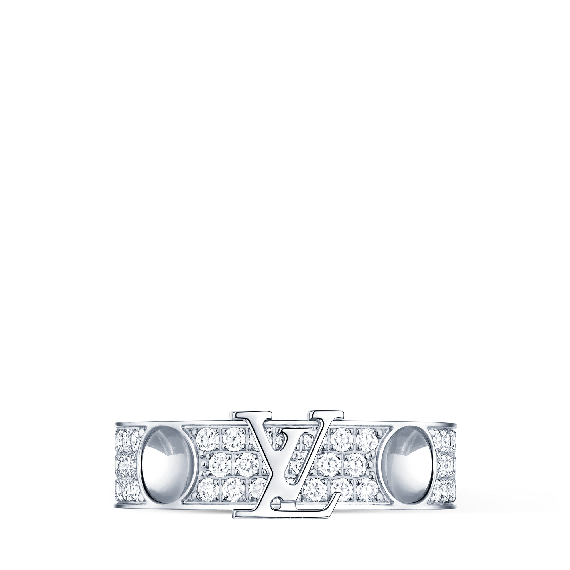 Anello Empreinte LV in oro bianco e diamanti  Gioielli Categorie Anelli | LOUIS VUITTON (Zoom prodotto)