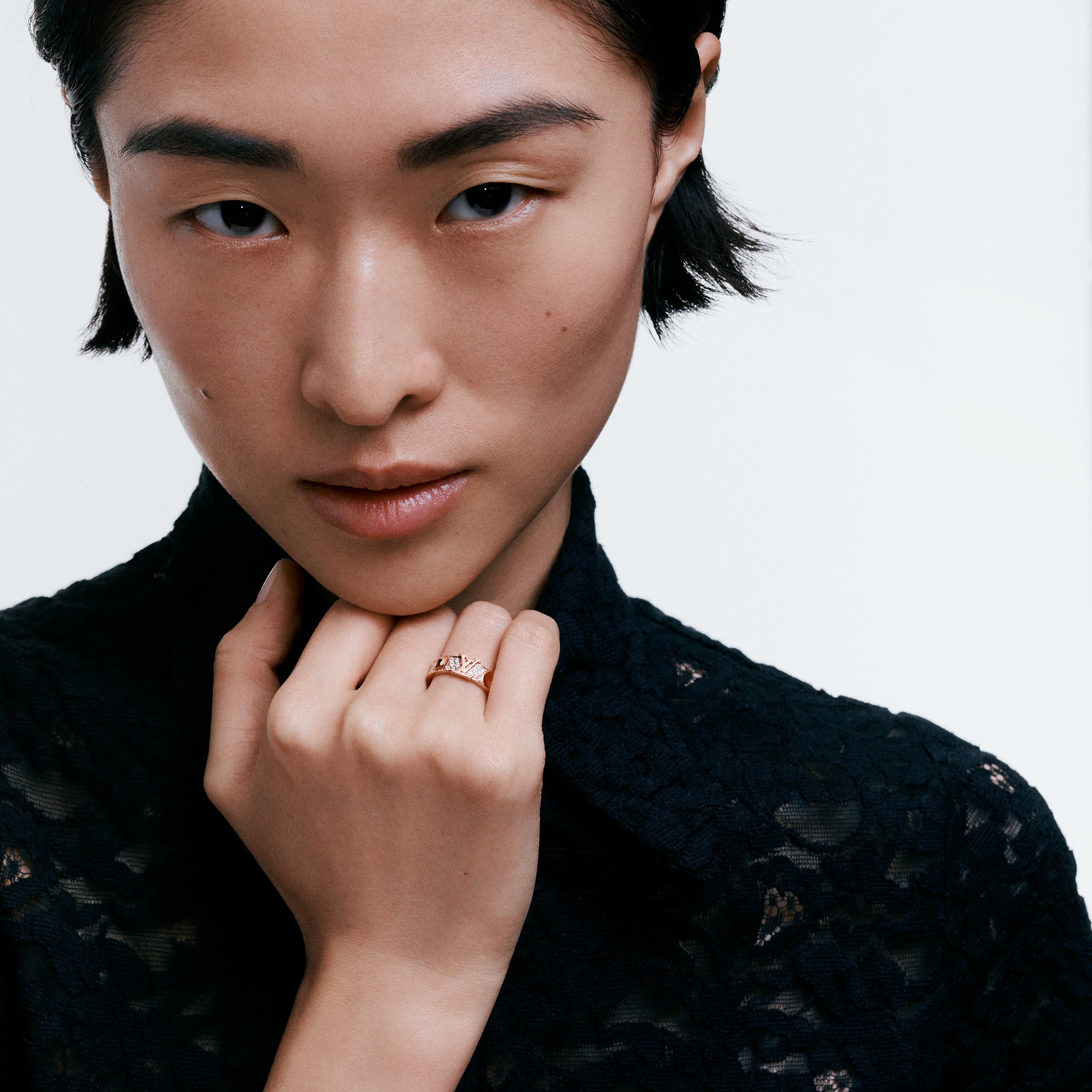 Anello Empreinte medio, oro rosa e diamanti  Gioielli Categorie Anelli | LOUIS VUITTON (Zoom prodotto)