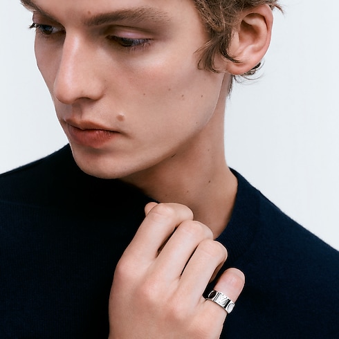 Anello Empreinte spesso, oro bianco Gioielli Categorie Tutta la Gioielleria | LOUIS VUITTON (Zoom prodotto)