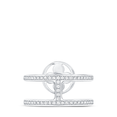 Anello Idylle Blossom a doppio filo, oro bianco e diamanti Gioielli Categorie Tutta la Gioielleria | LOUIS VUITTON (Zoom prodotto)